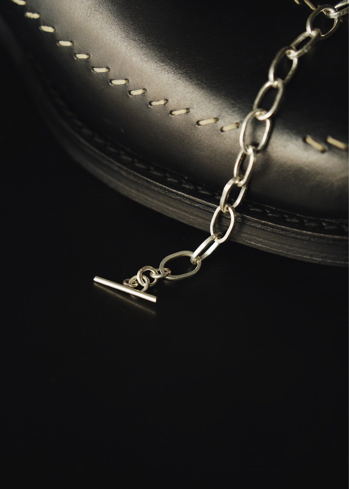 link chain karen silver bracelet
