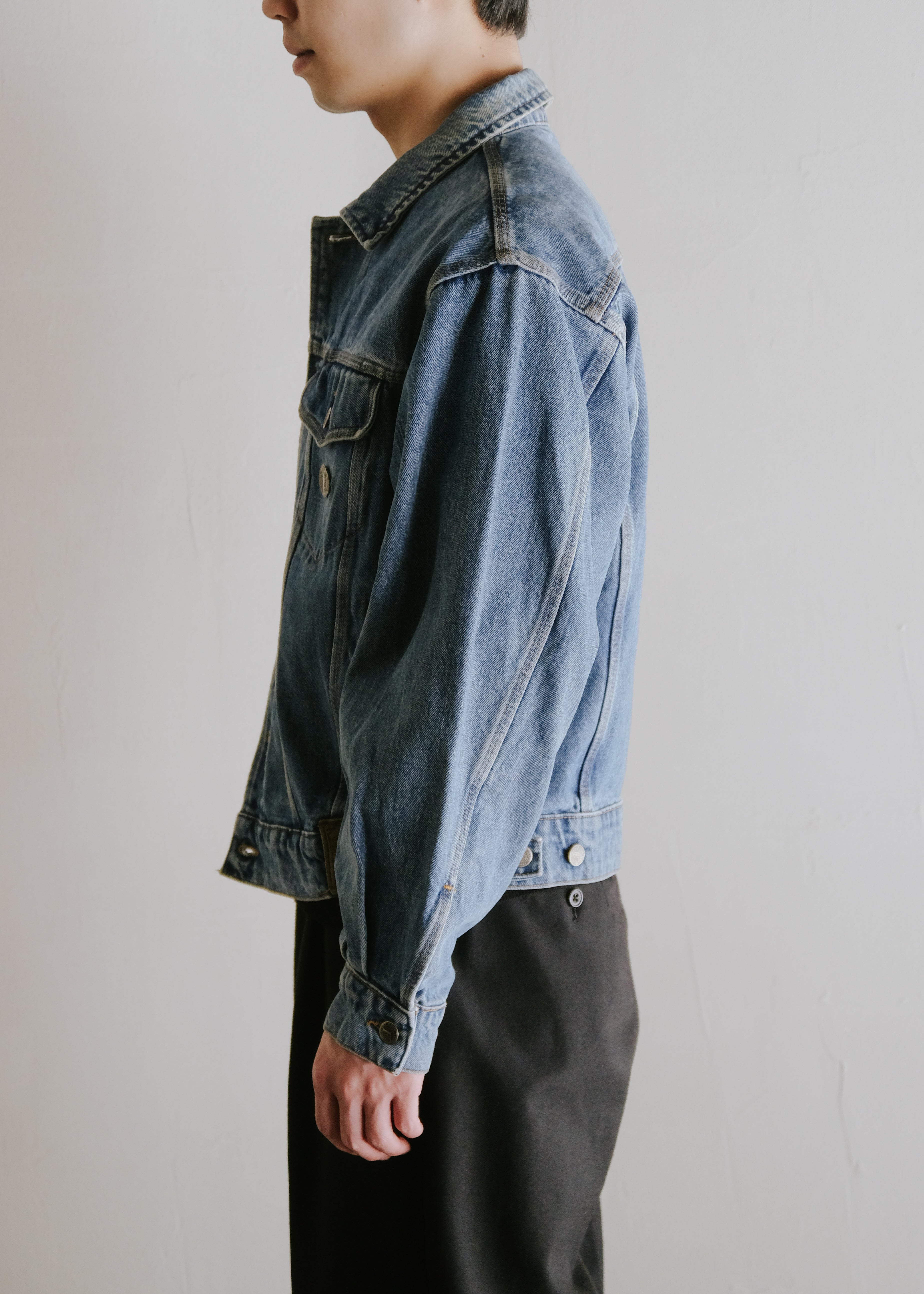 90's FERRE JEANS denim trucker jacket