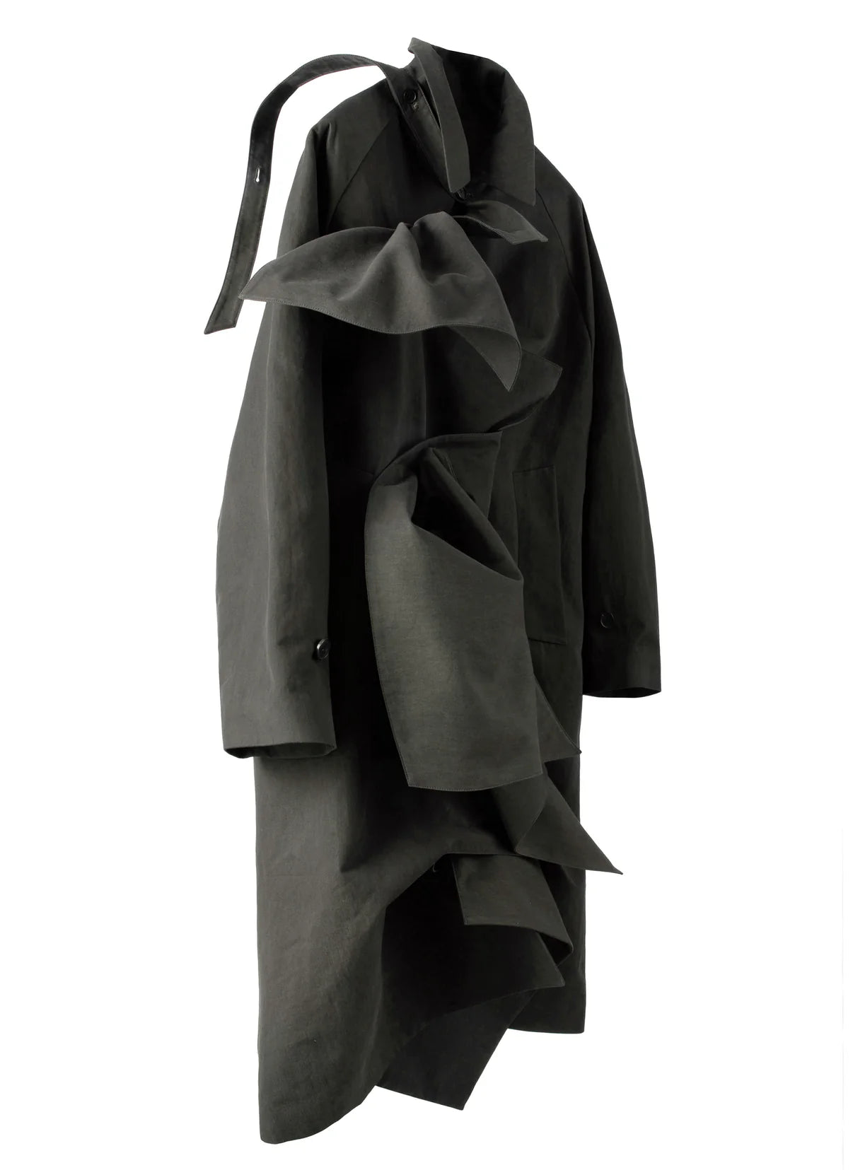 POST ARCHIVE FACTION 26SS Trimmed Coat / Earth