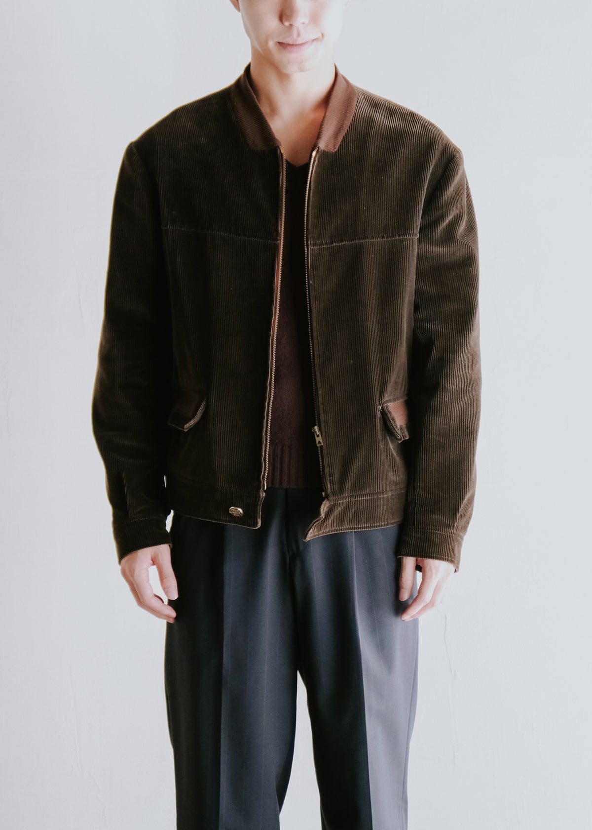 60-70's COSSERAT corduroy bomber jacket