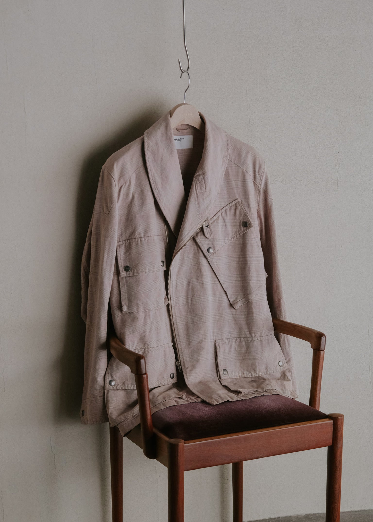 hussein chalayan 05SS shawl collar riders jacket