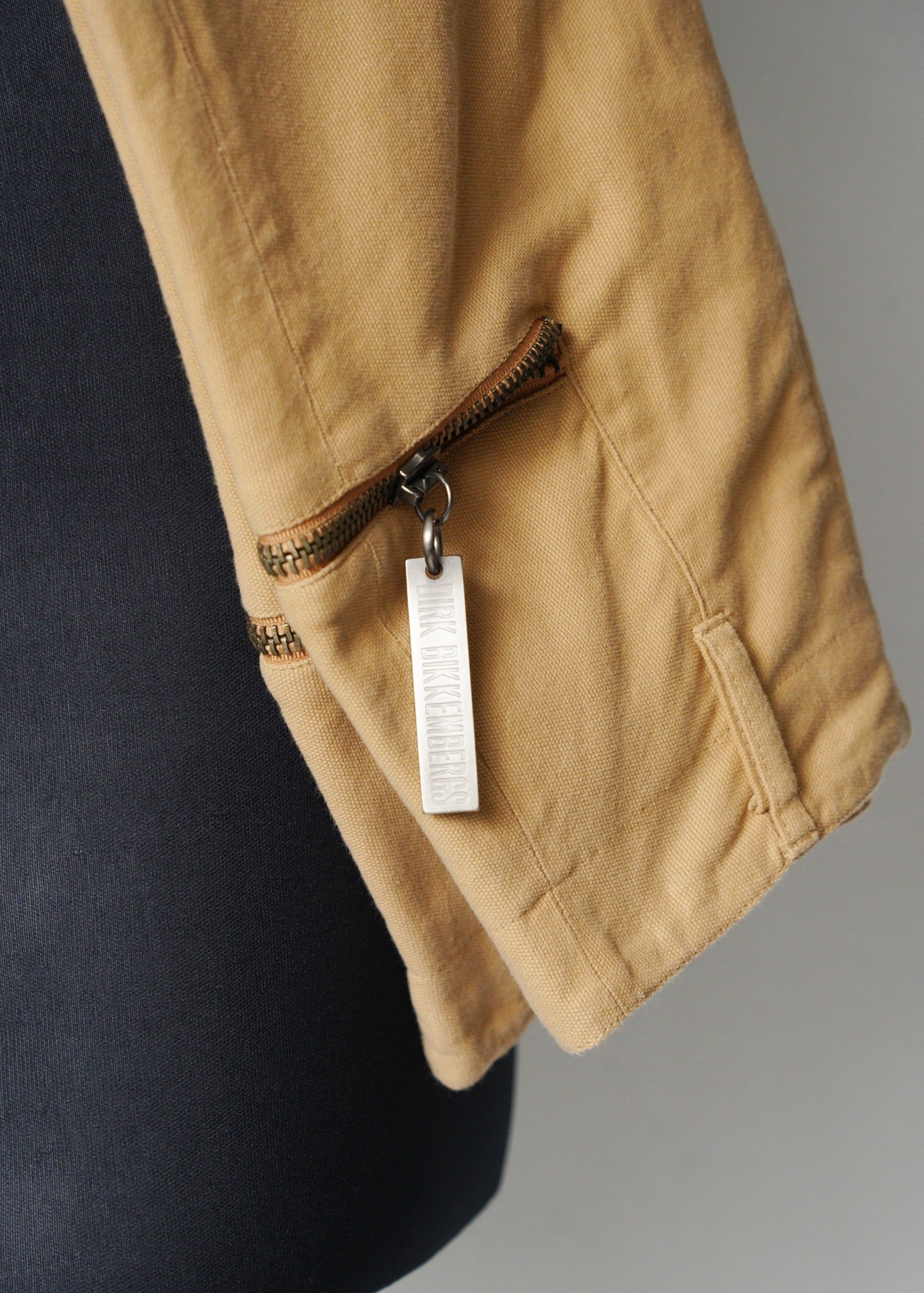 DIRK BIKKEMBERGS zip gimmick tapered cotton pants