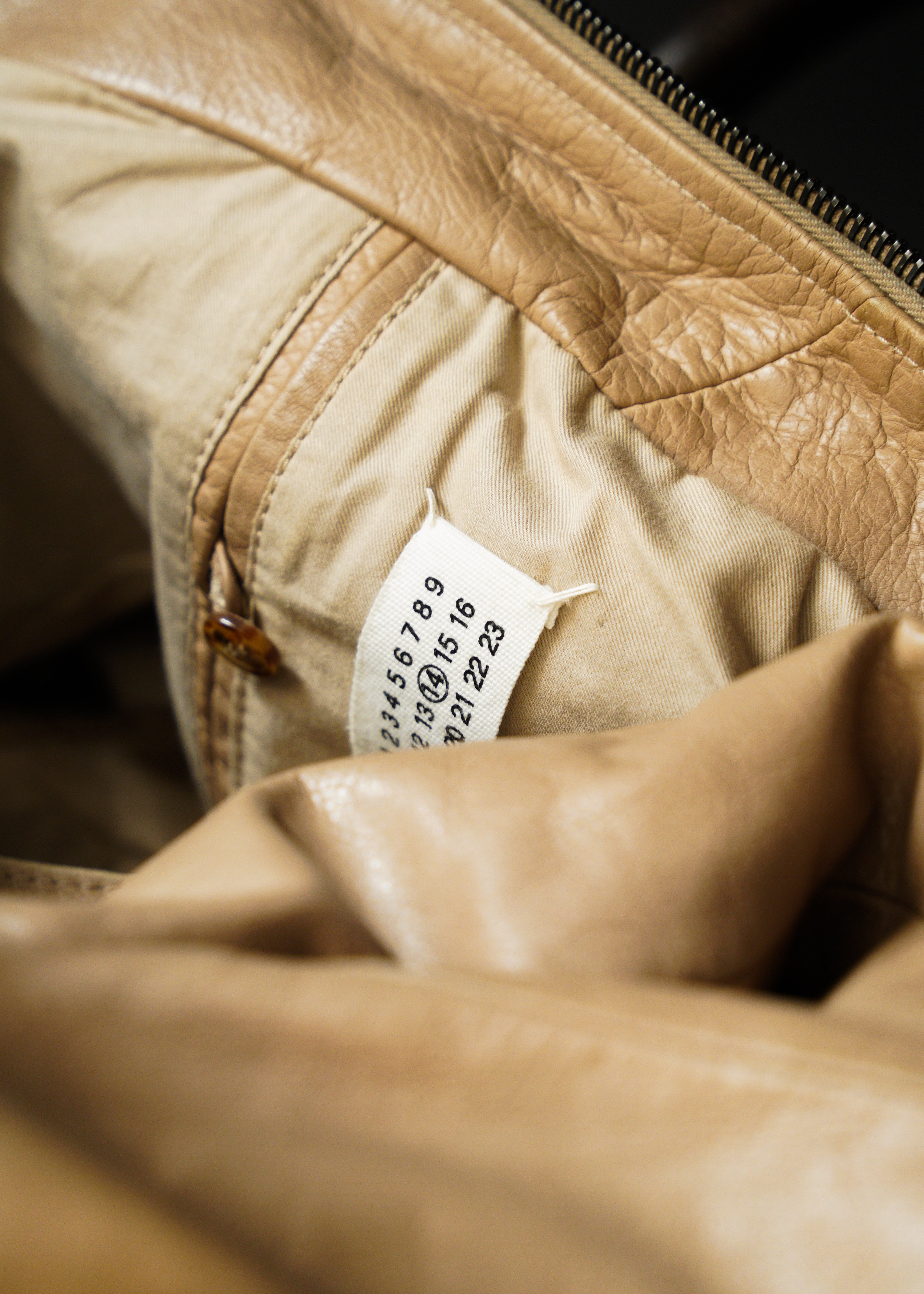 Martin Margiela 08SS 5 zip leather riders jacket