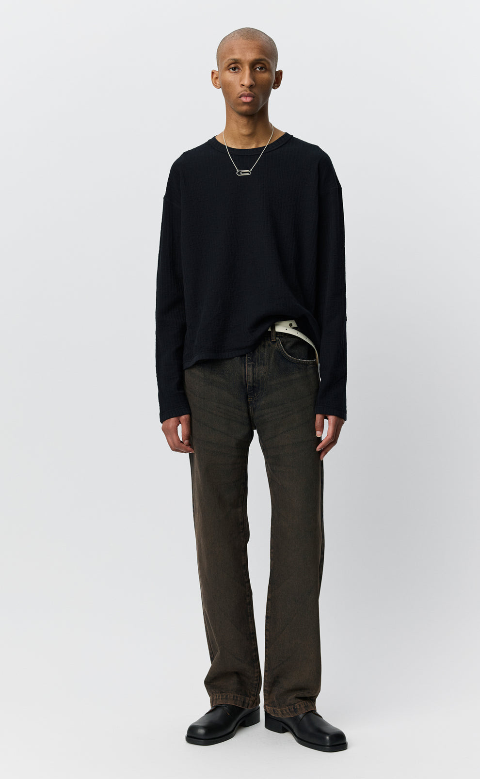 mfpen 26AW Reverse Rib Sweater / Black