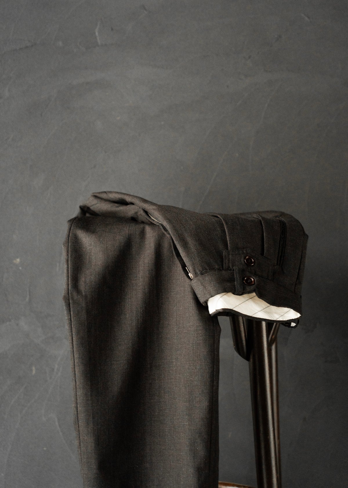 80-90’s EMPORIO ARMANI two tuck wool slacks