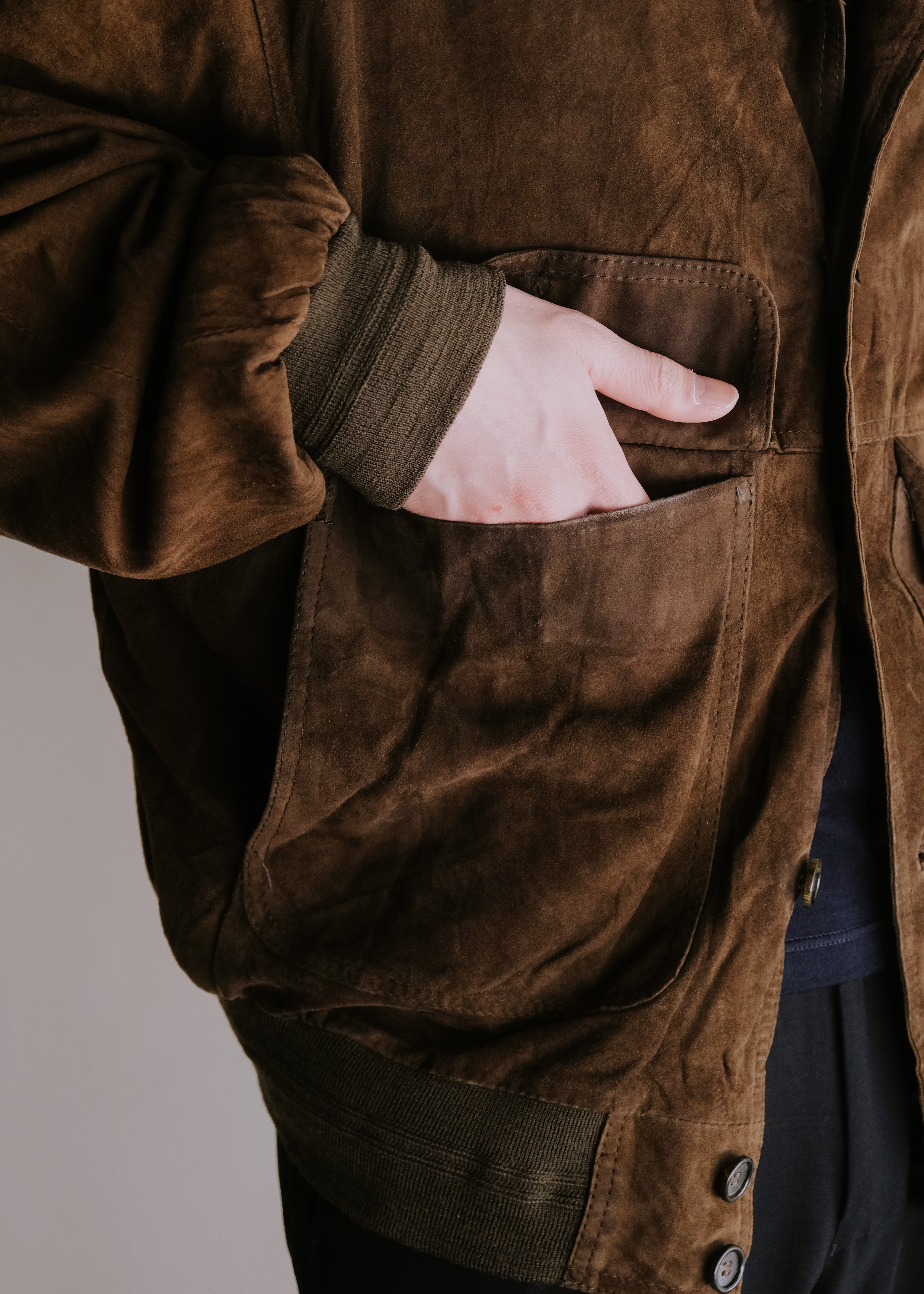 80's vintage suede leather valstar jacket