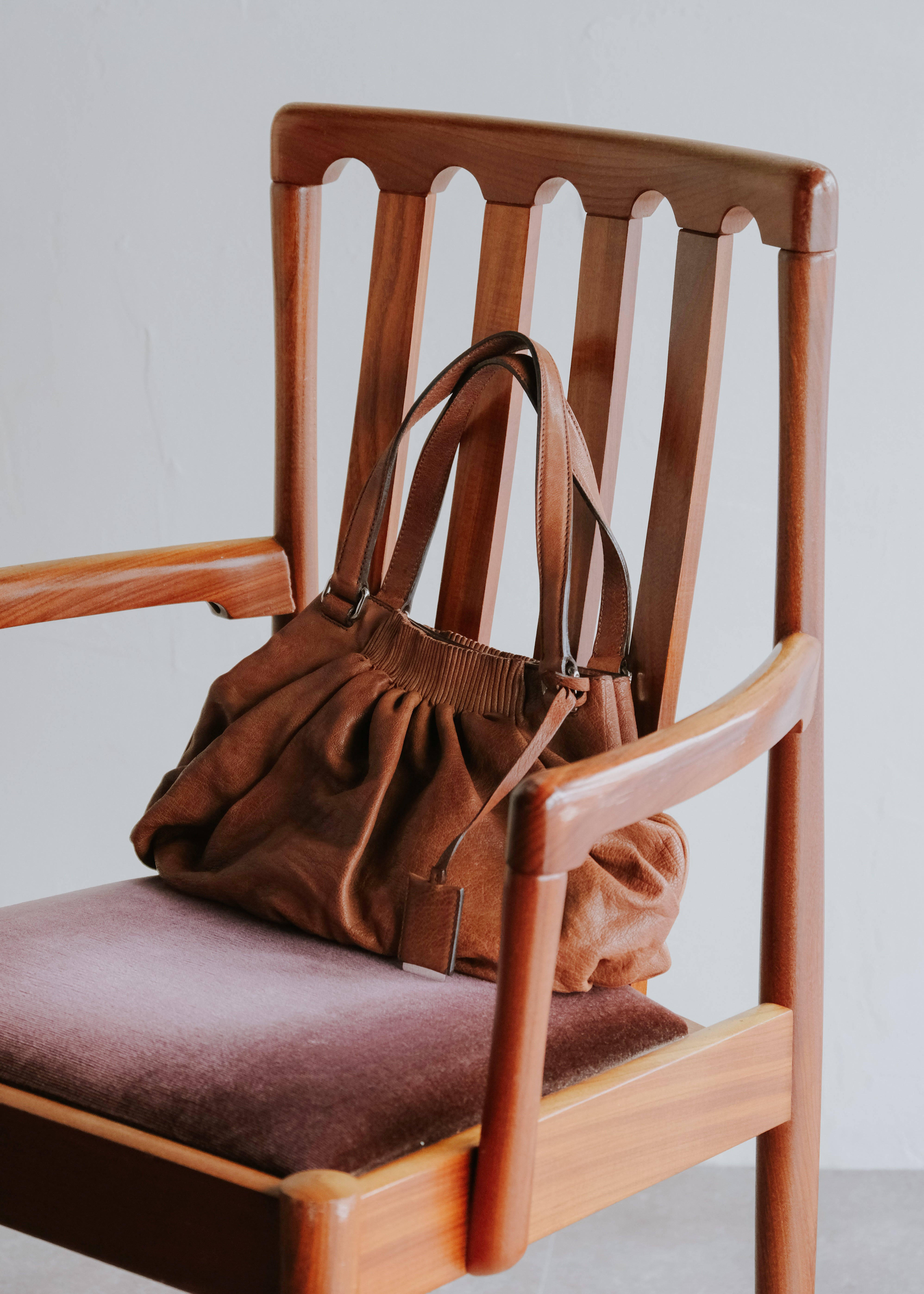 00-10's JIL SANDER gather leather hand bag