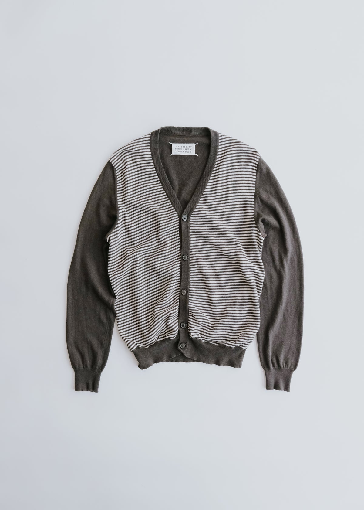 Martin Margiela マルタンマルジェラ 09SS ストライプ ニット カーディガン メンズ