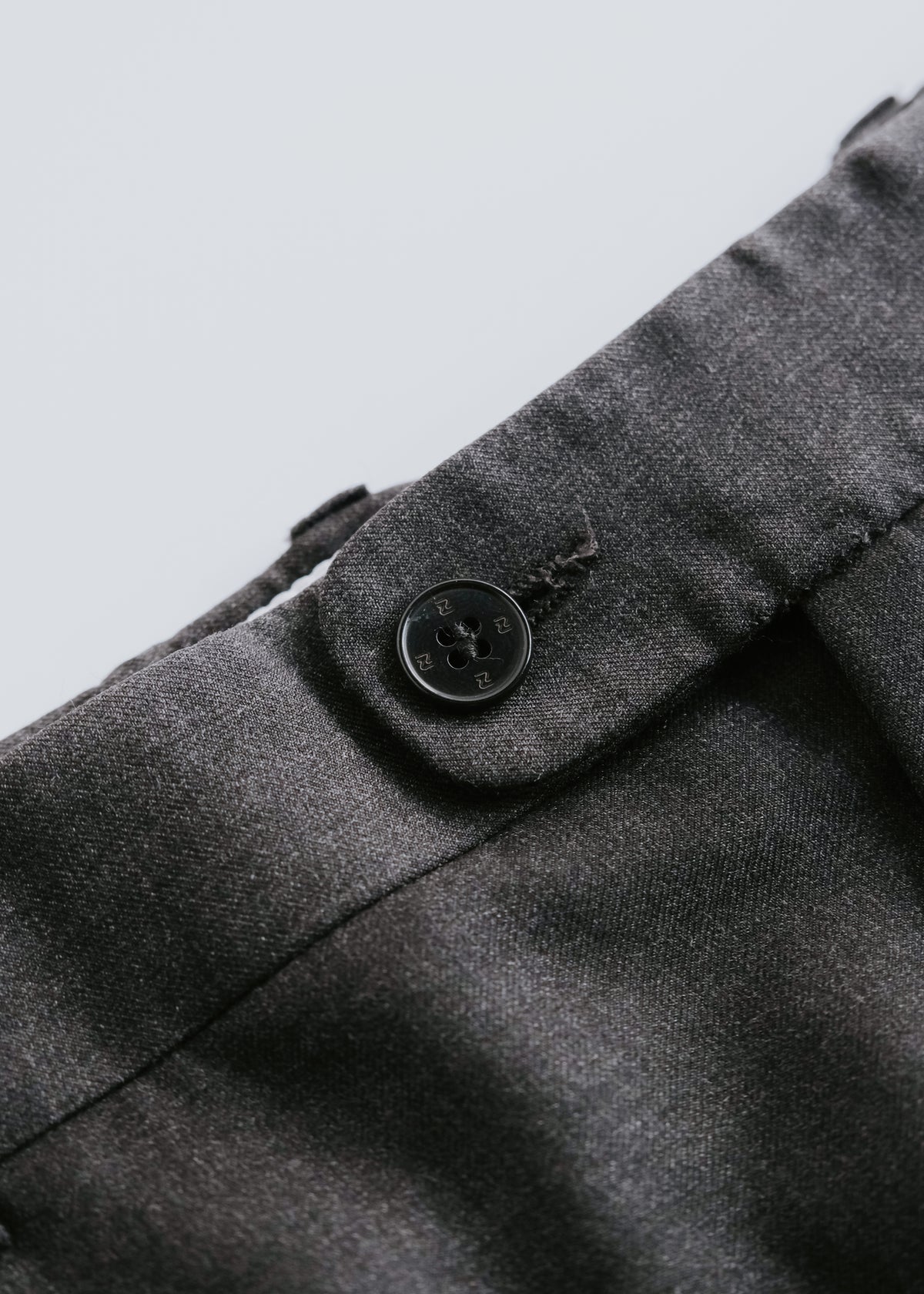90-00's malla sadi by Loro piana TASMANIAN Super 100's wool three tucked relaxing tapered slacks