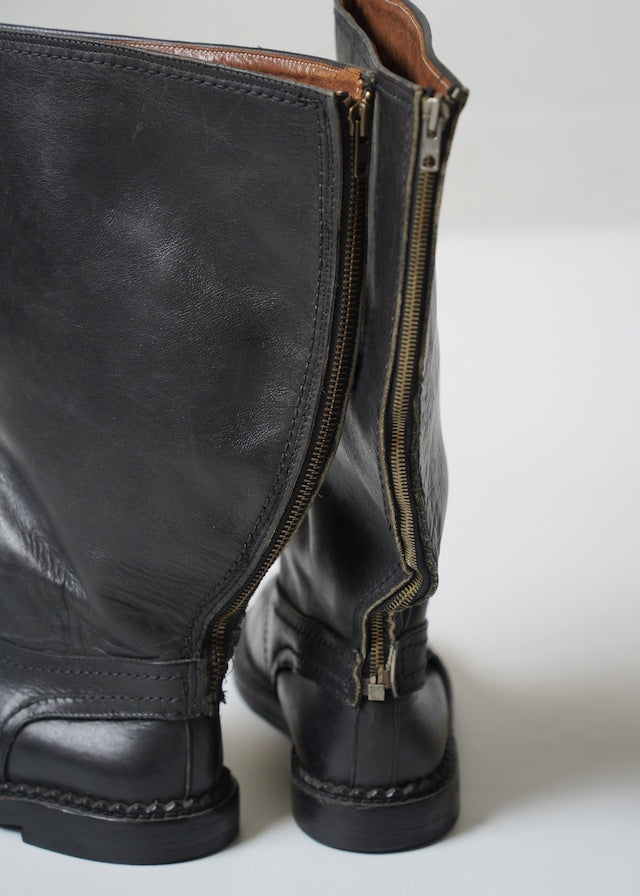 DIRK BIKKEMBERGS HOMMES 1987 back zip long boots