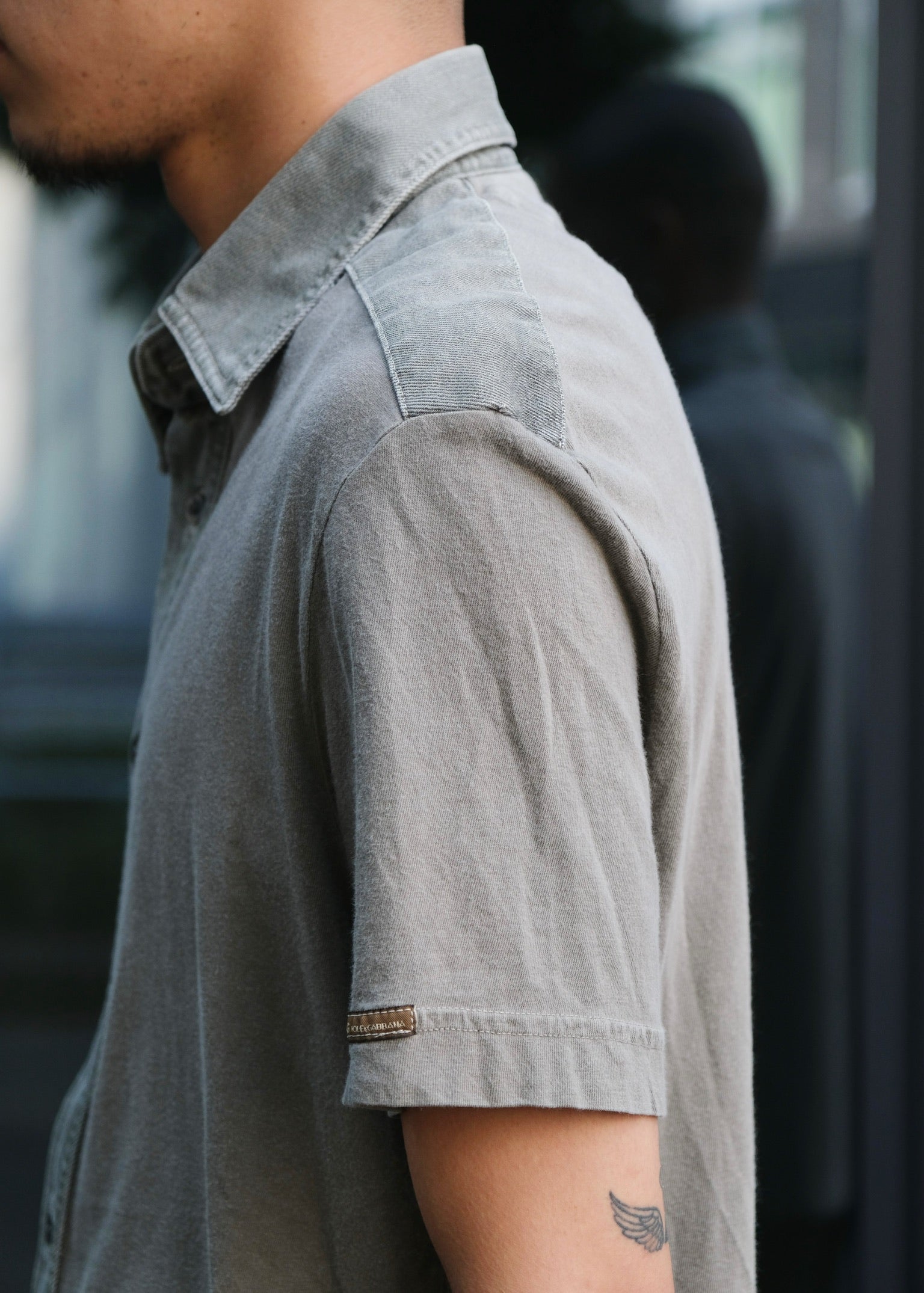 00’s D&G regular collar short sleeve shirt