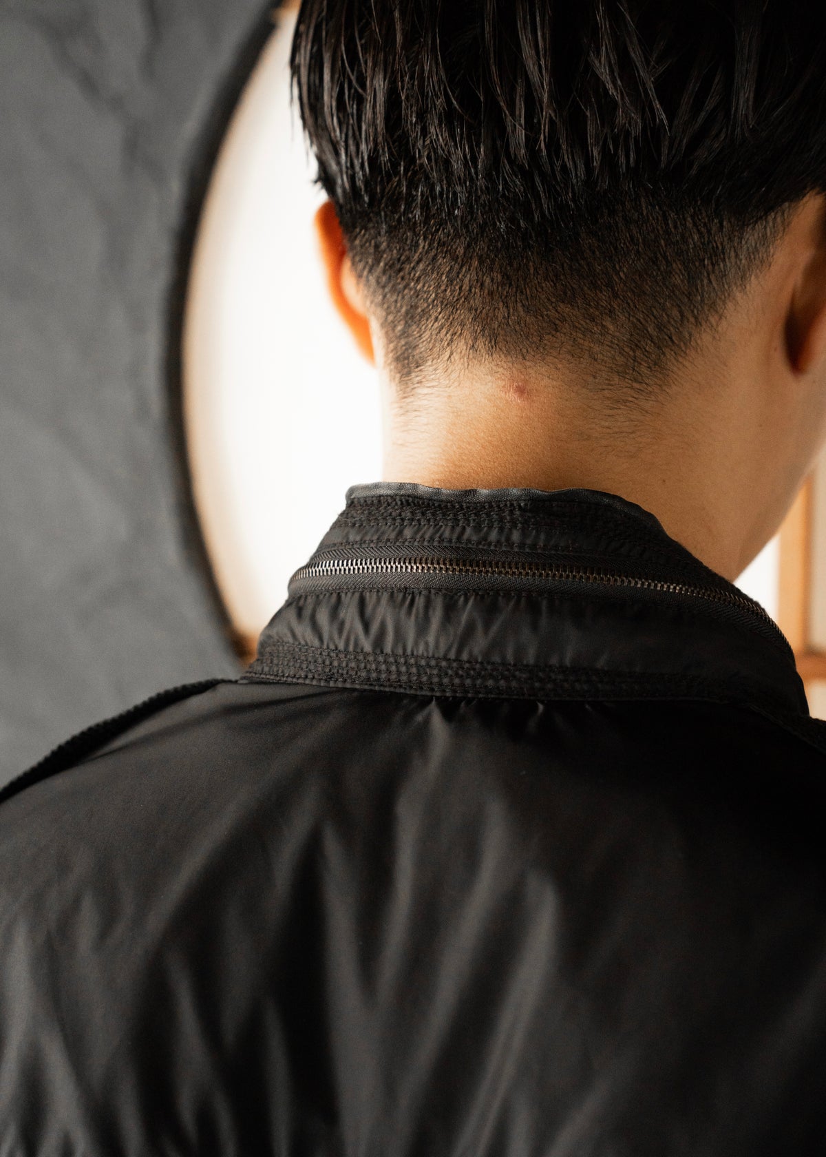 00’s EMPORIO ARMANI double zip up multi pocket nylon jacket