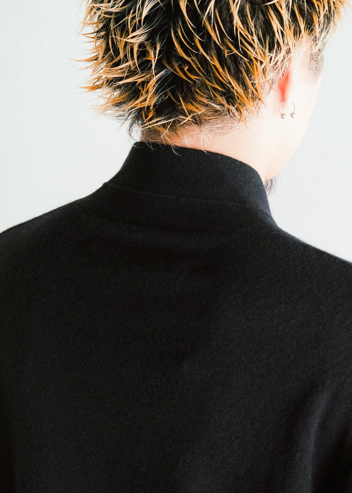 nonnotte 26AW Draping Shawl Collar V Pullover Pure Cashmere Knit