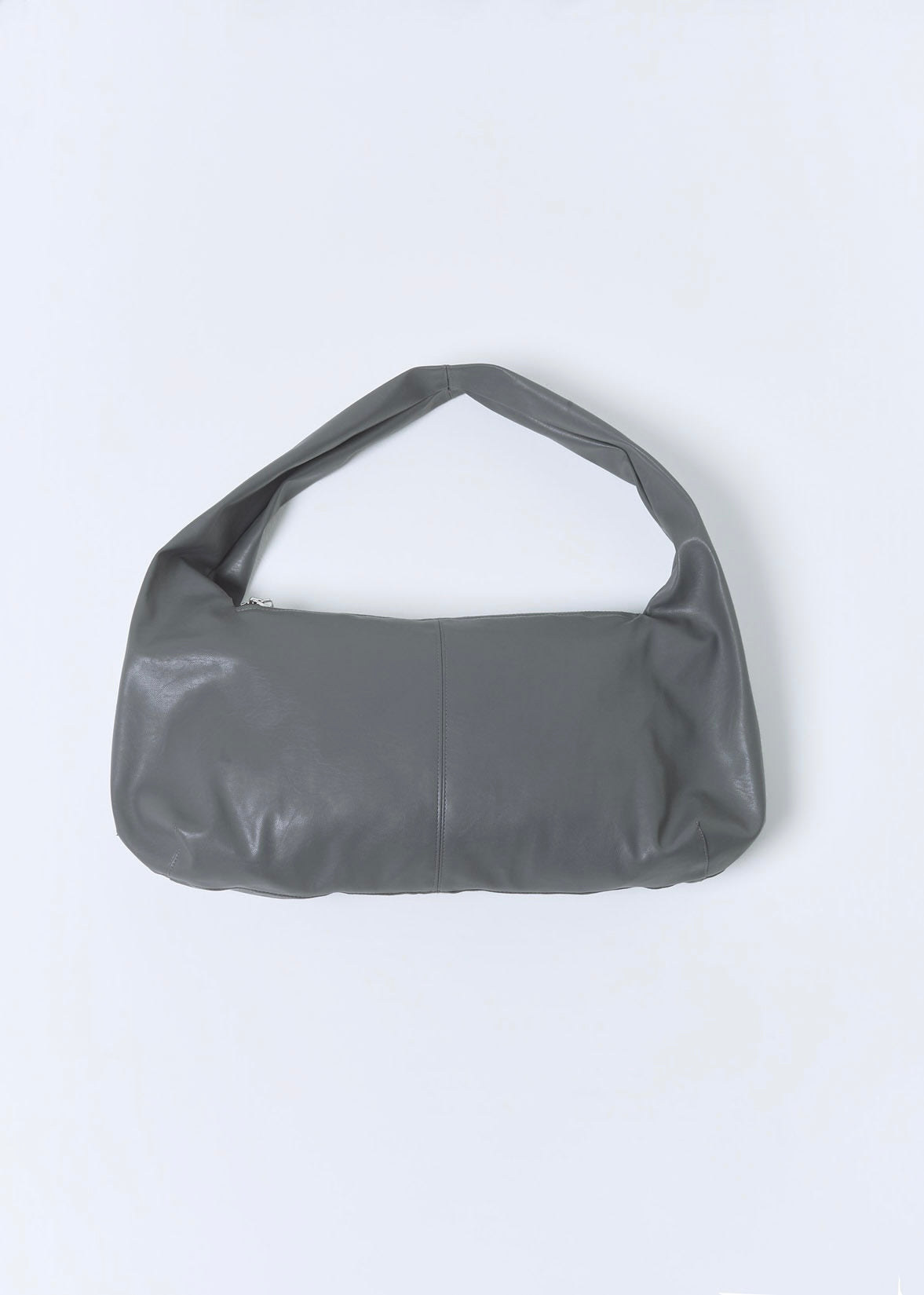 SHOOP 26AW METAL LOGO HOBO BAG / Dark Grey