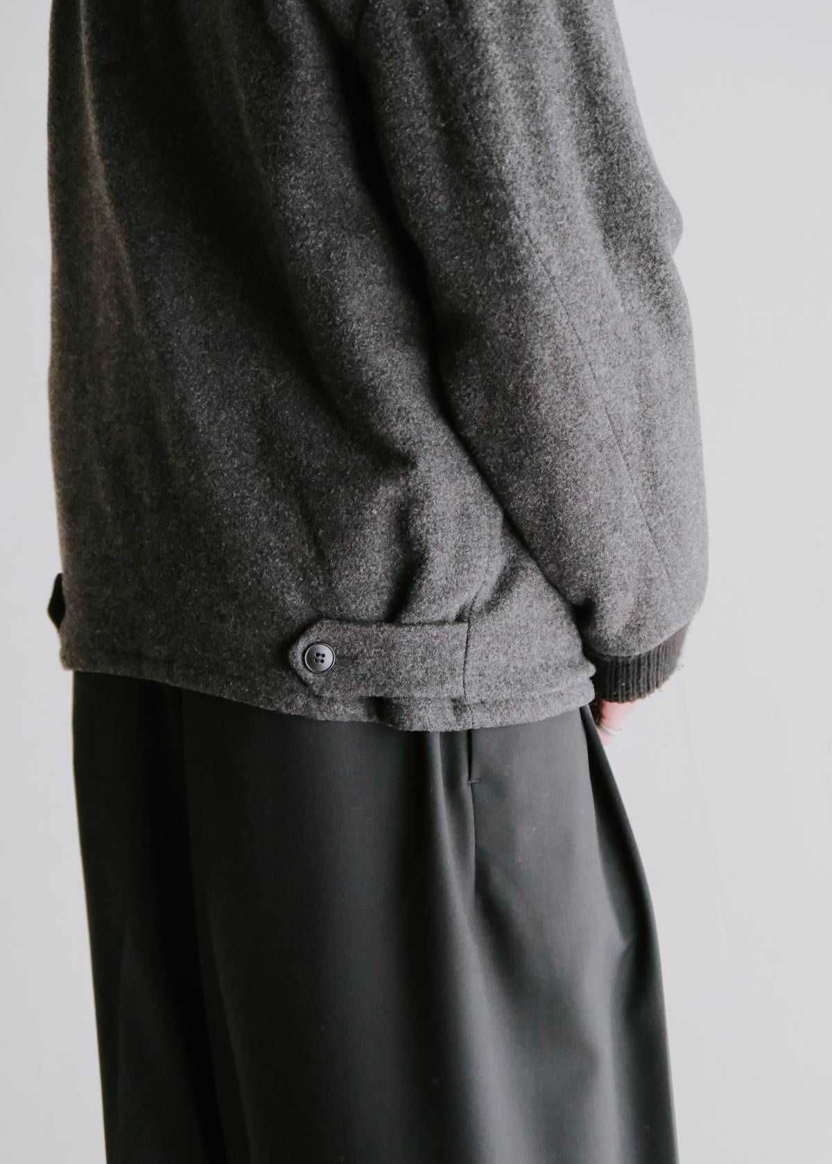 90's agnes b. homme wool zip up blouson