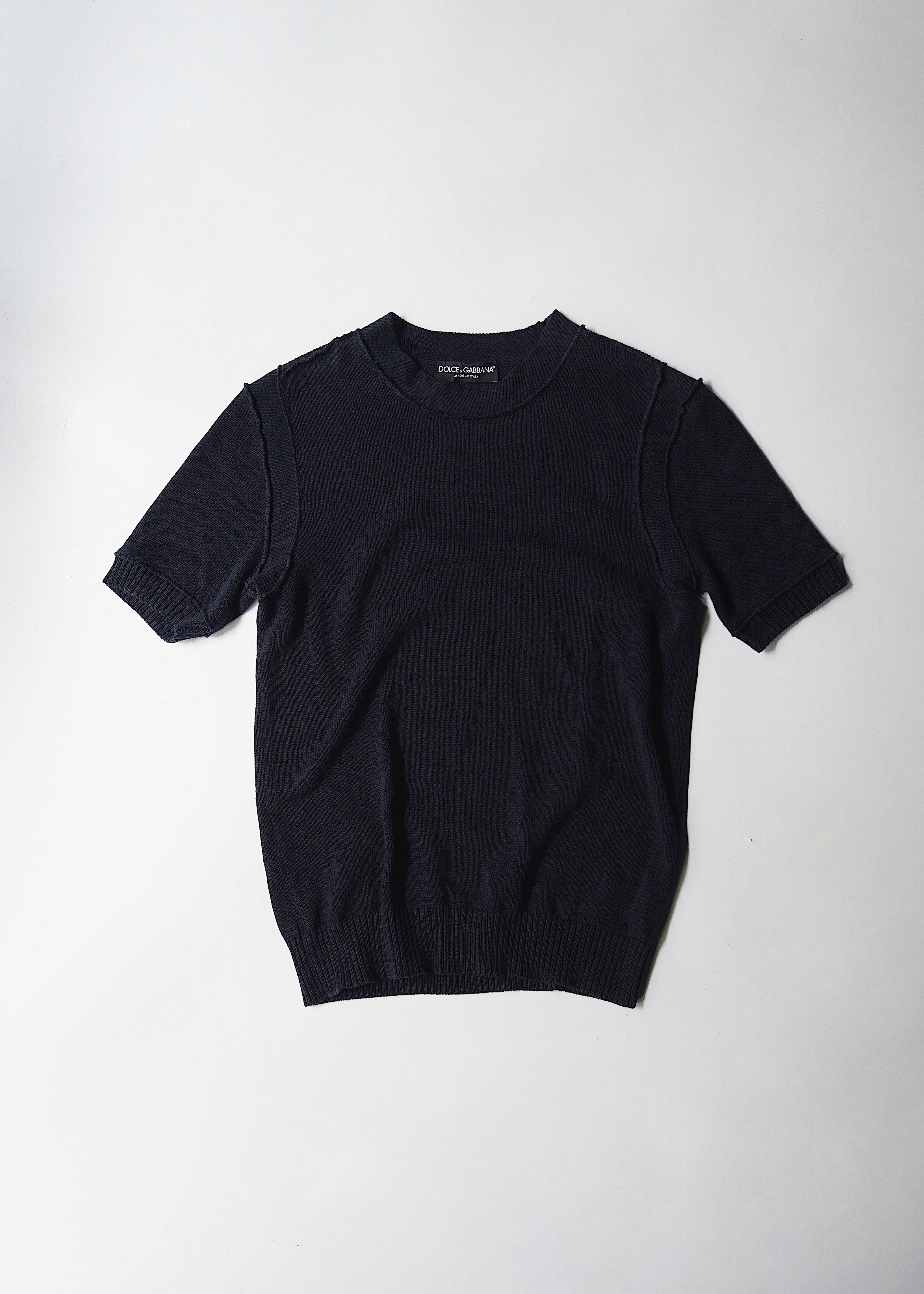 00's DOLCE & GABBANA cotton short sleeve knit