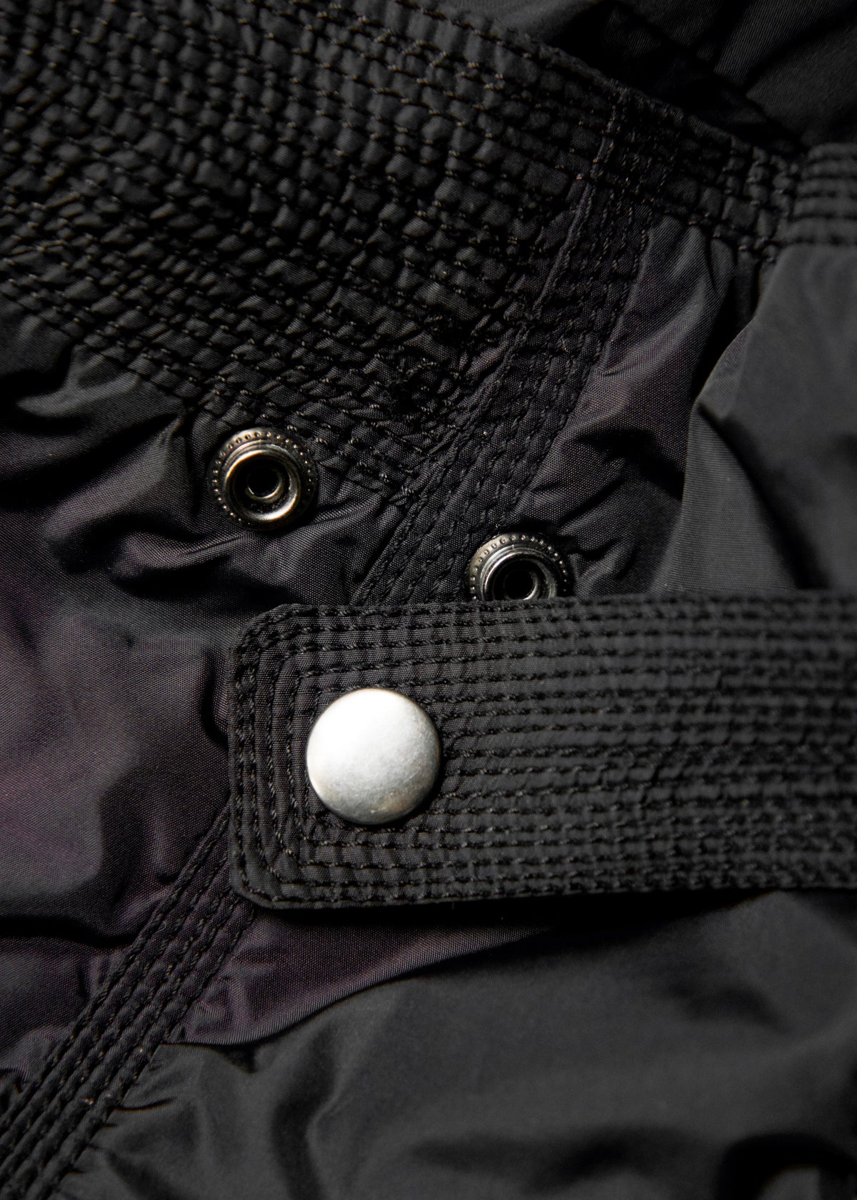 00’s EMPORIO ARMANI double zip up multi pocket nylon jacket