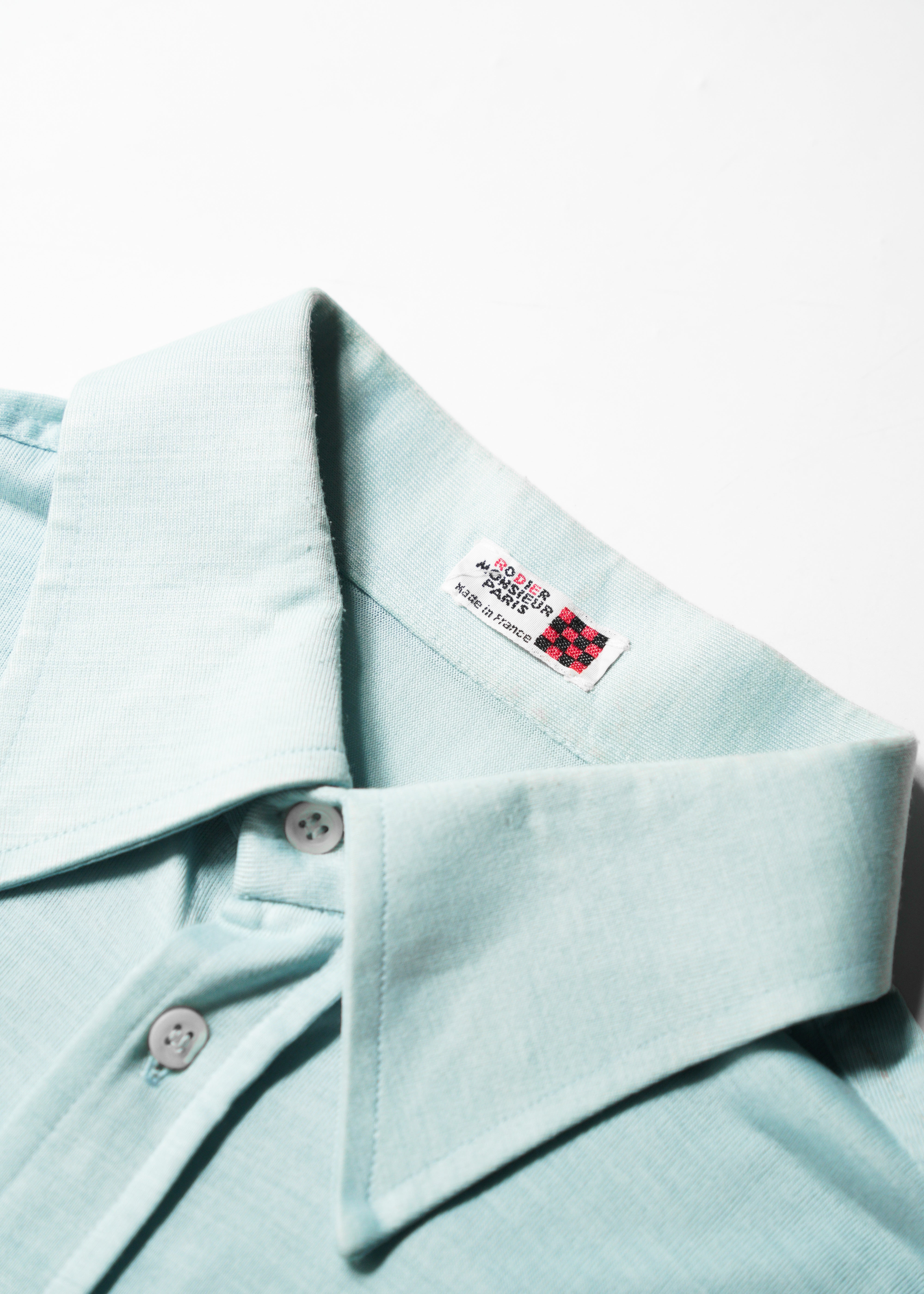 70-80’s long collar half sleeve stretch shirts