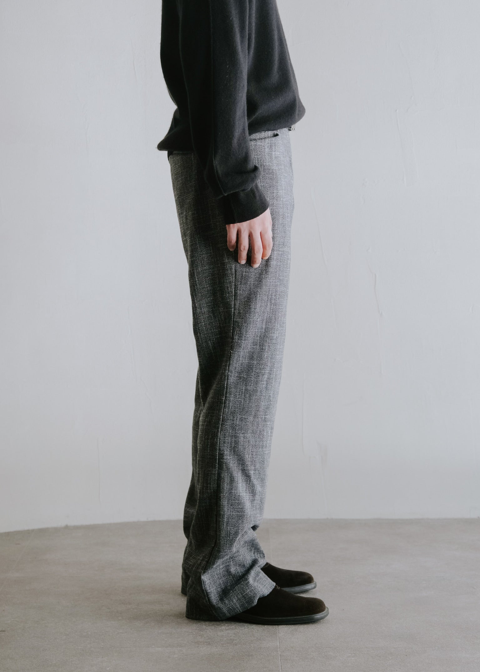 boot cut wide neppy slacks