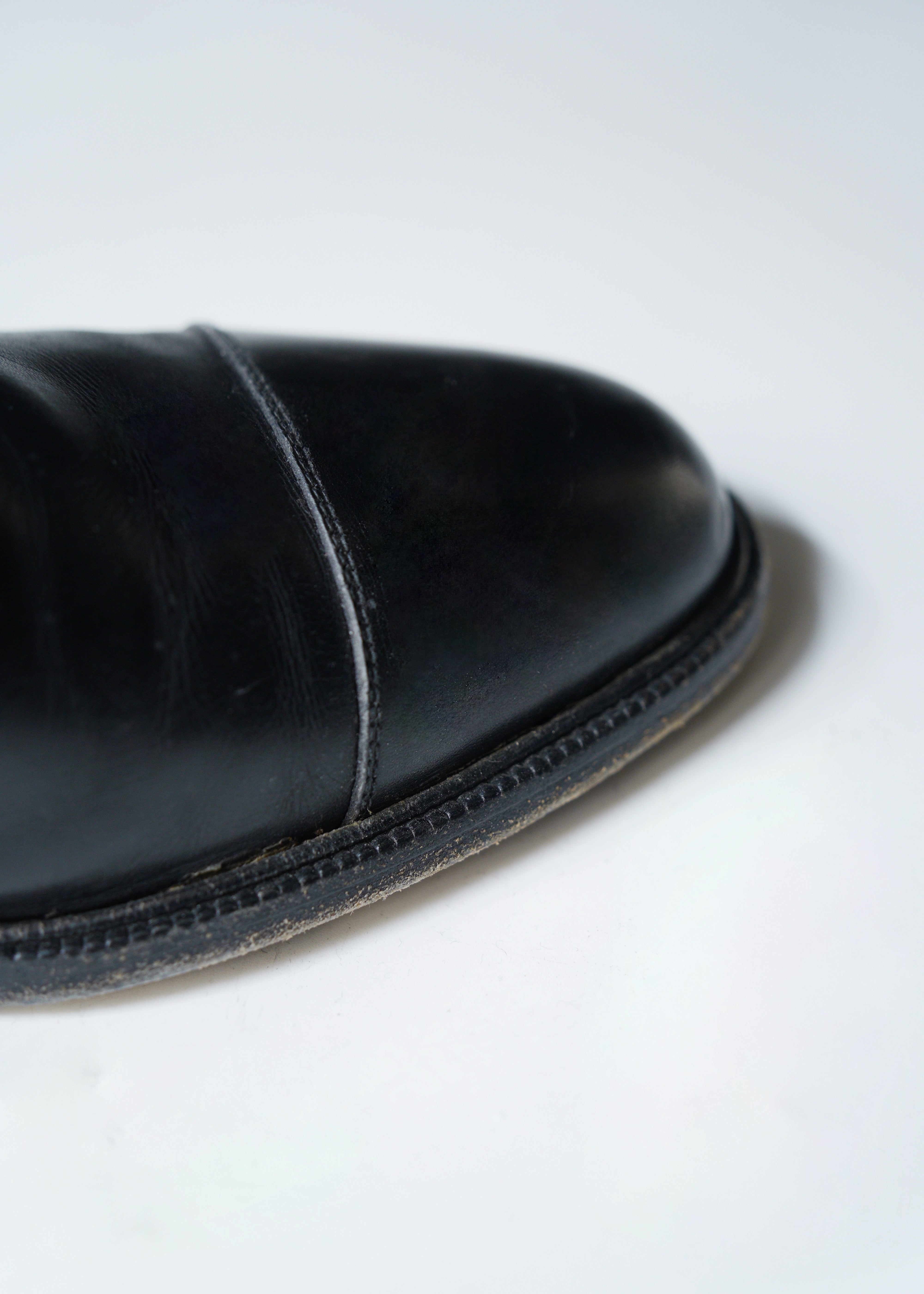 Salvatore Ferragamo leather mock strap shoes
