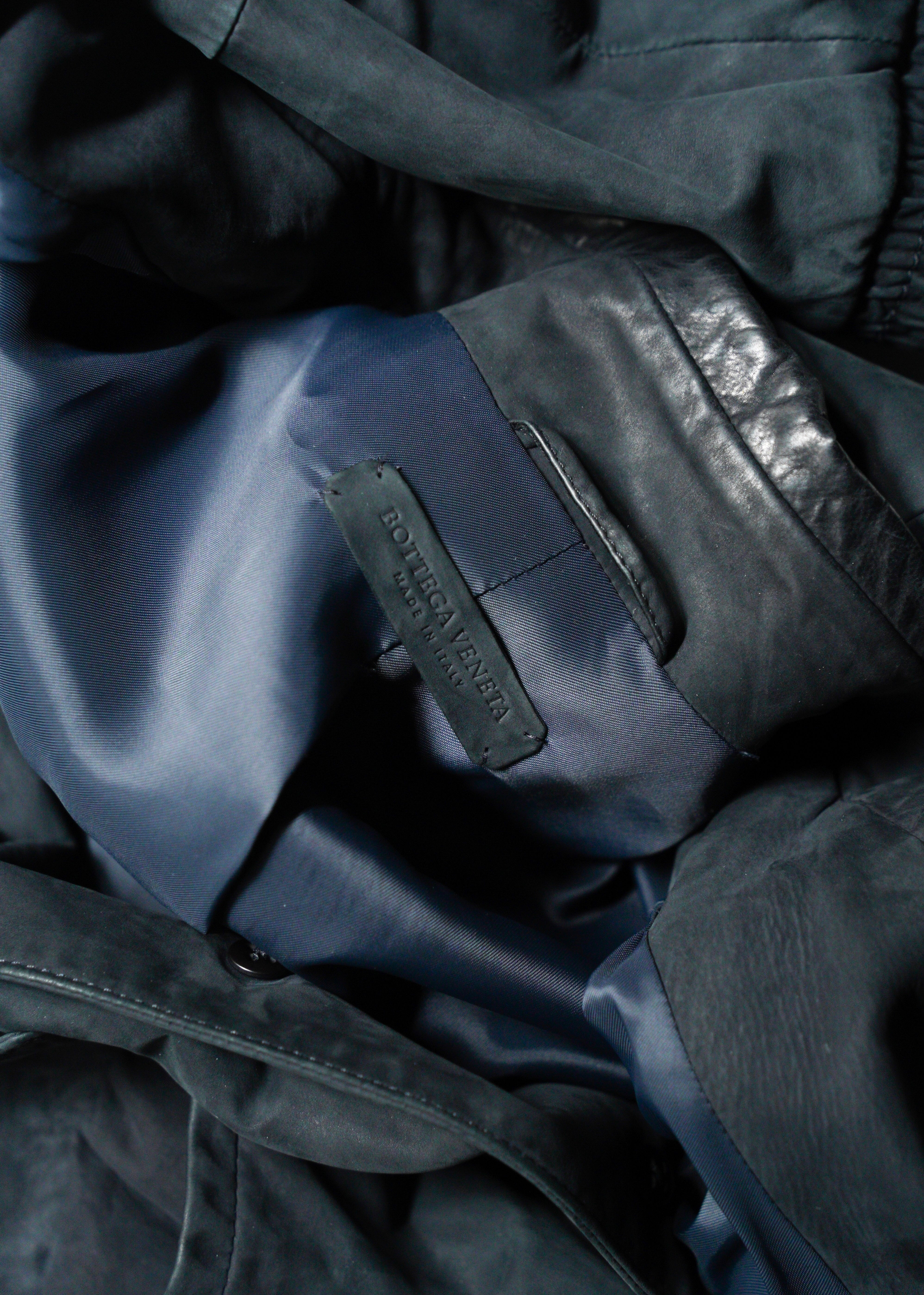 00-10’s BOTTEGA VENETA suede leather field jacket