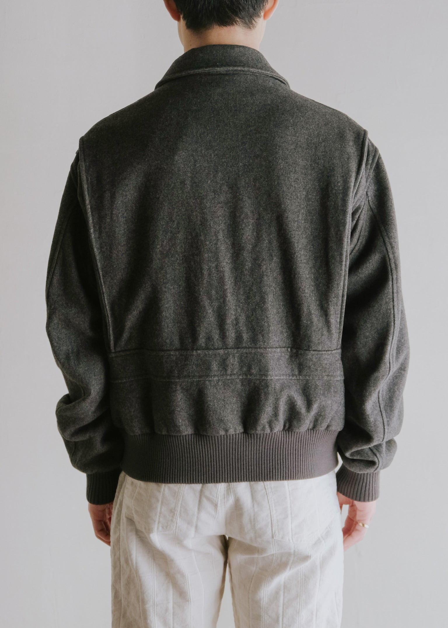 80-90's wool viscose A-2 style jacket