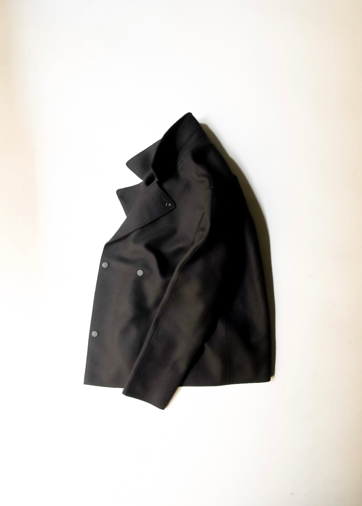EMPORIO ARMANI 2012AW snap button wool p coat