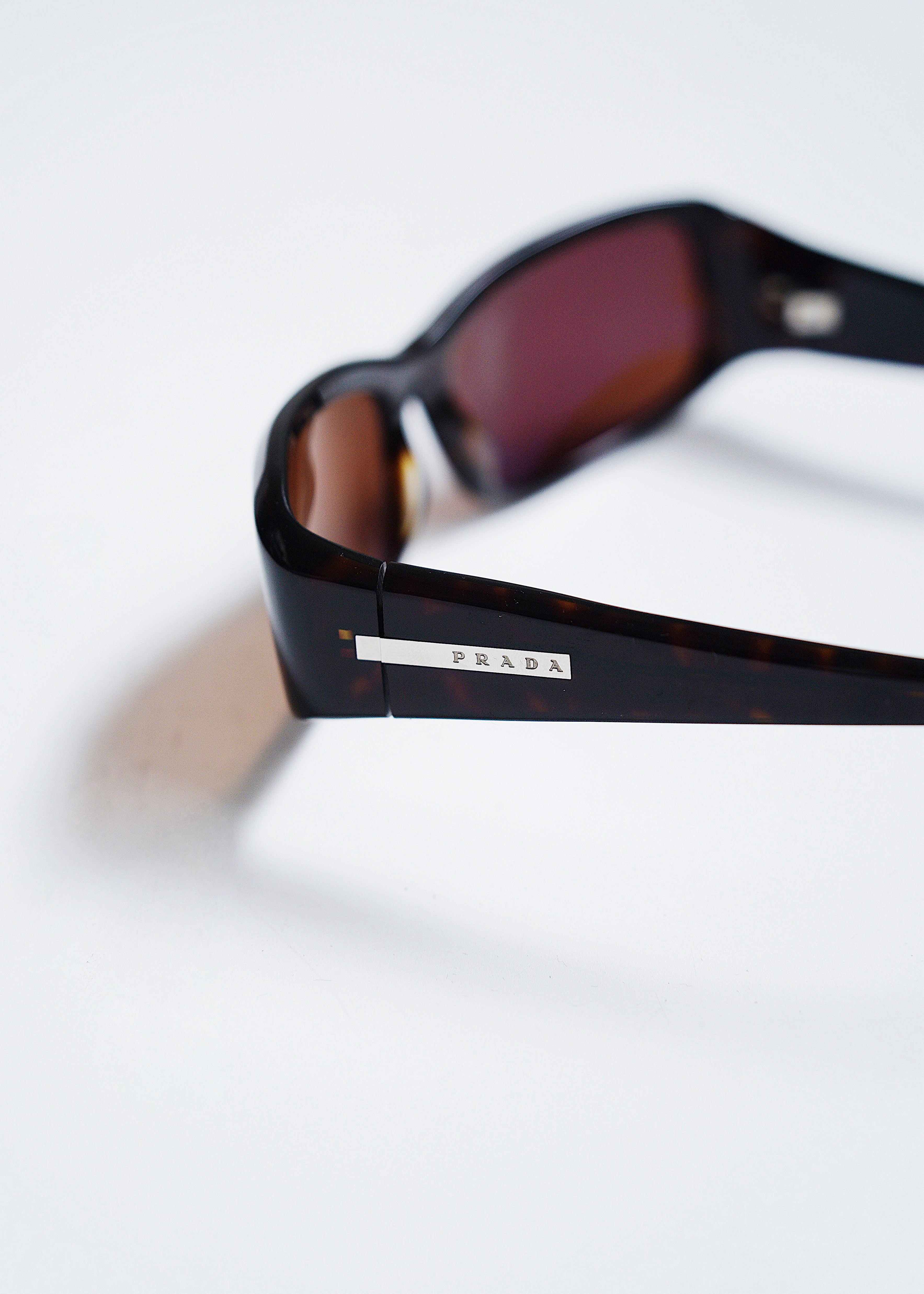 PRADA clear frame sunglasses