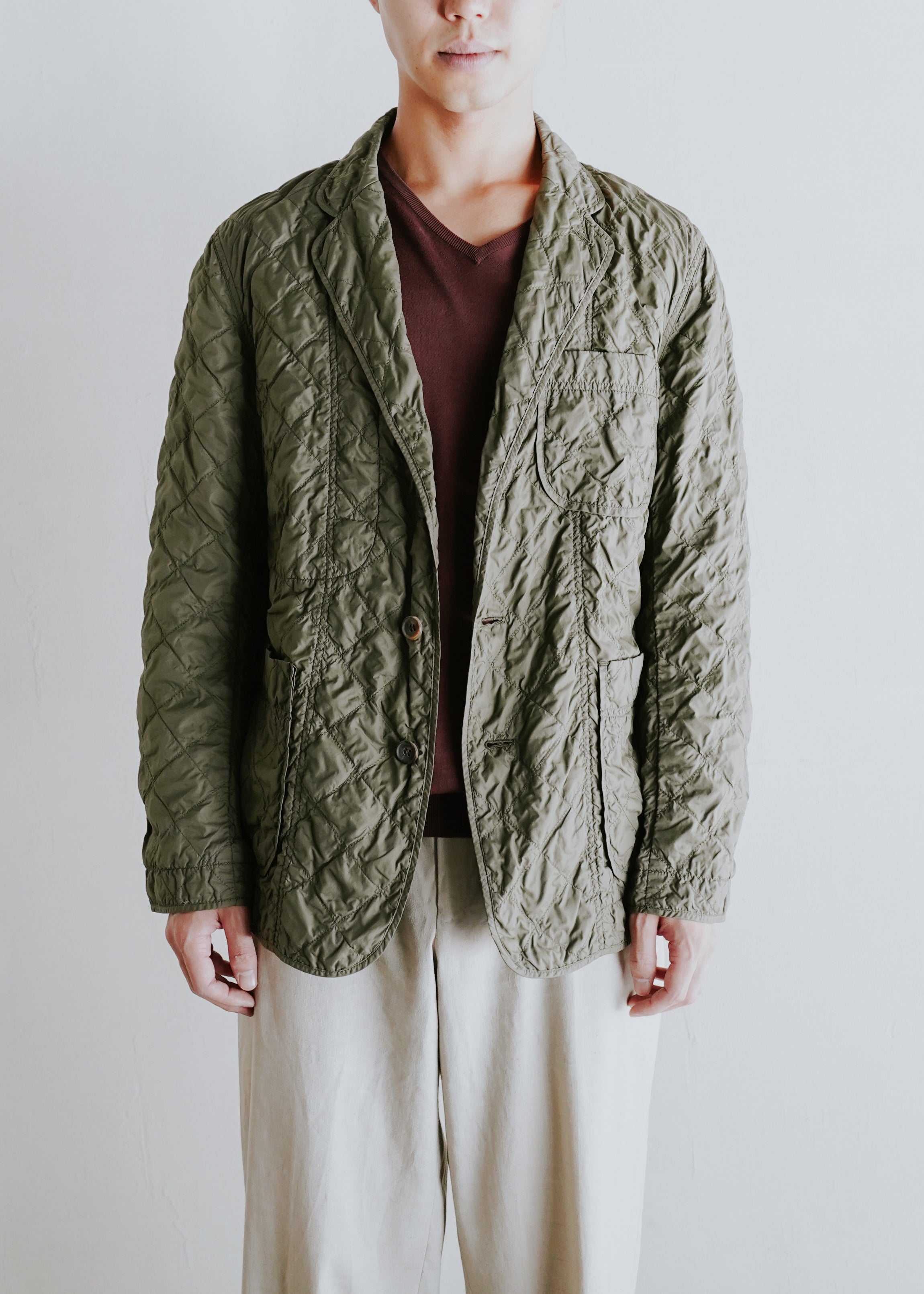 ISSEY MIYAKE MEN 09AW quilted tailored jacket