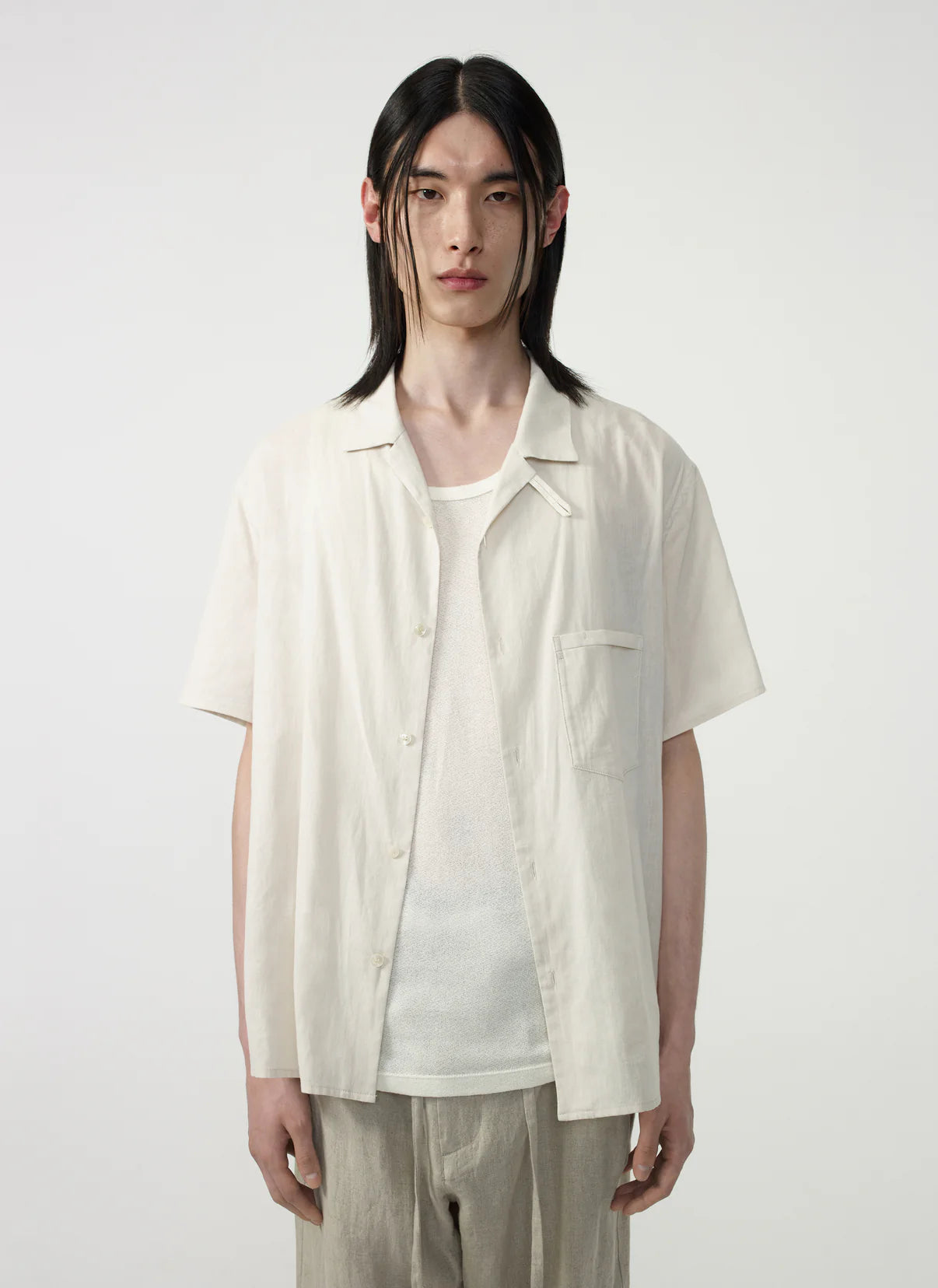 POST ARCHIVE FACTION 26SS Vacation Shirt / Oat