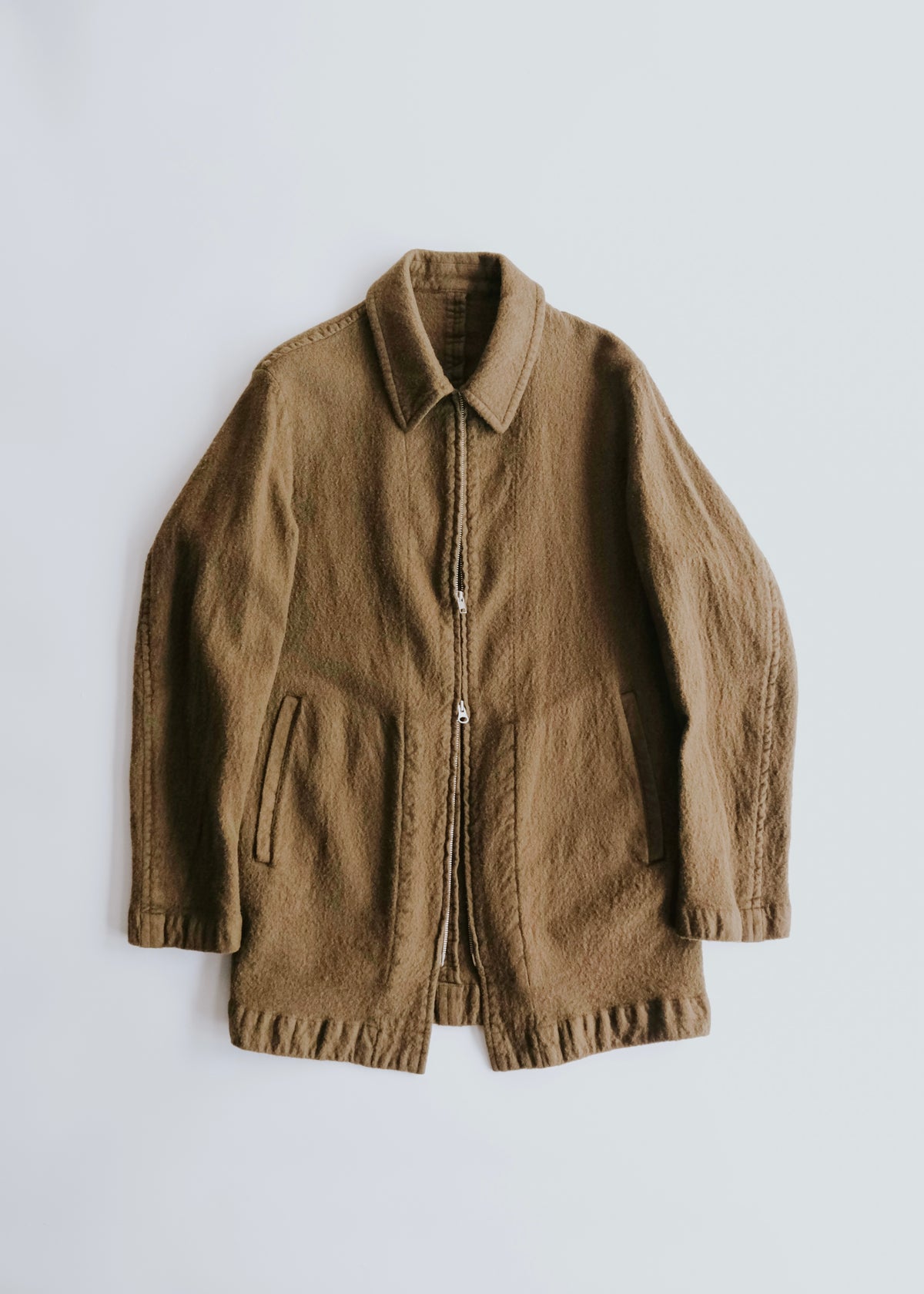 Y's for men ワイズフォーメン 2006 shrunken ウール double zip up long ジャケット メンズ