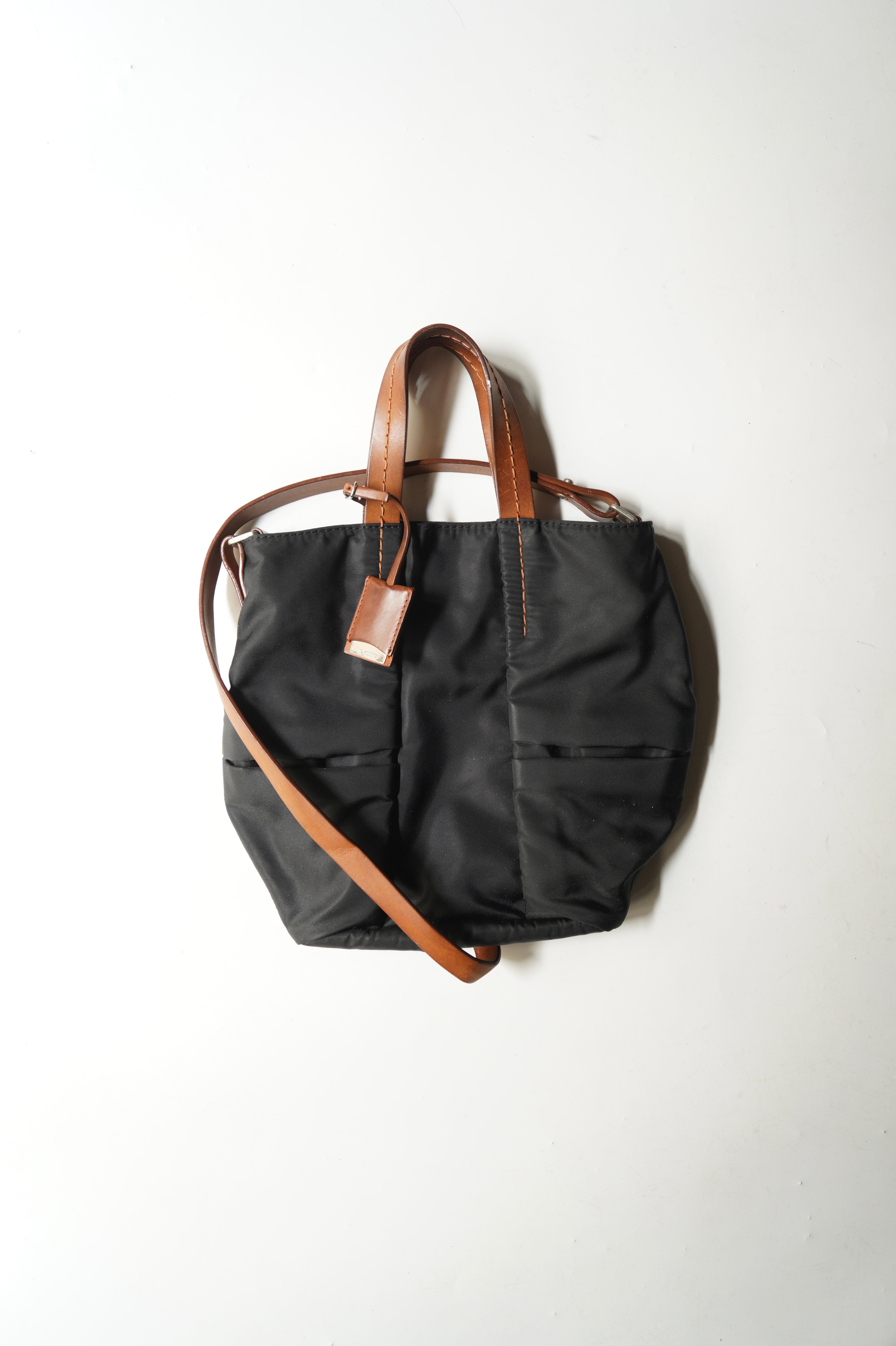 Jil sander 2 way nylon shoulder bag