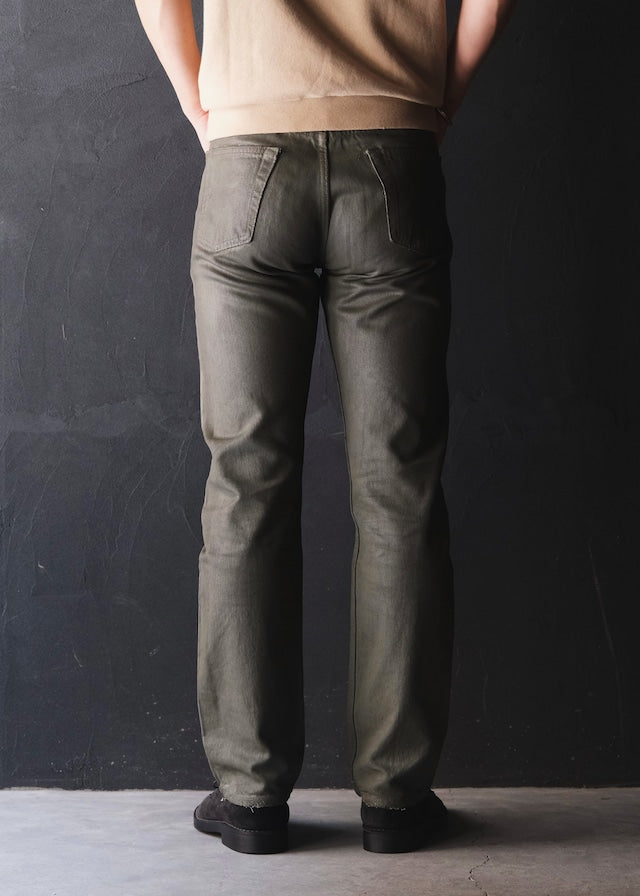 Martin Margiela 00AW artisanal coating straight jeans