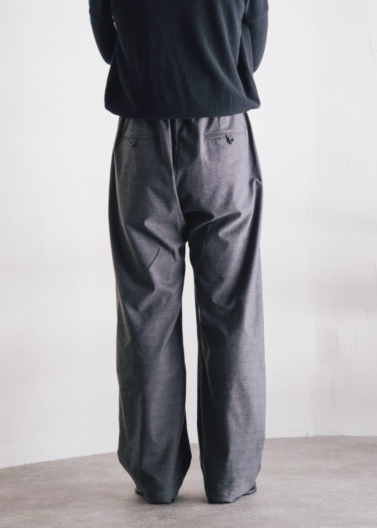 Ex. HOMO LUDENS 26AW Y.M. Jockey easy pants / charcoal
