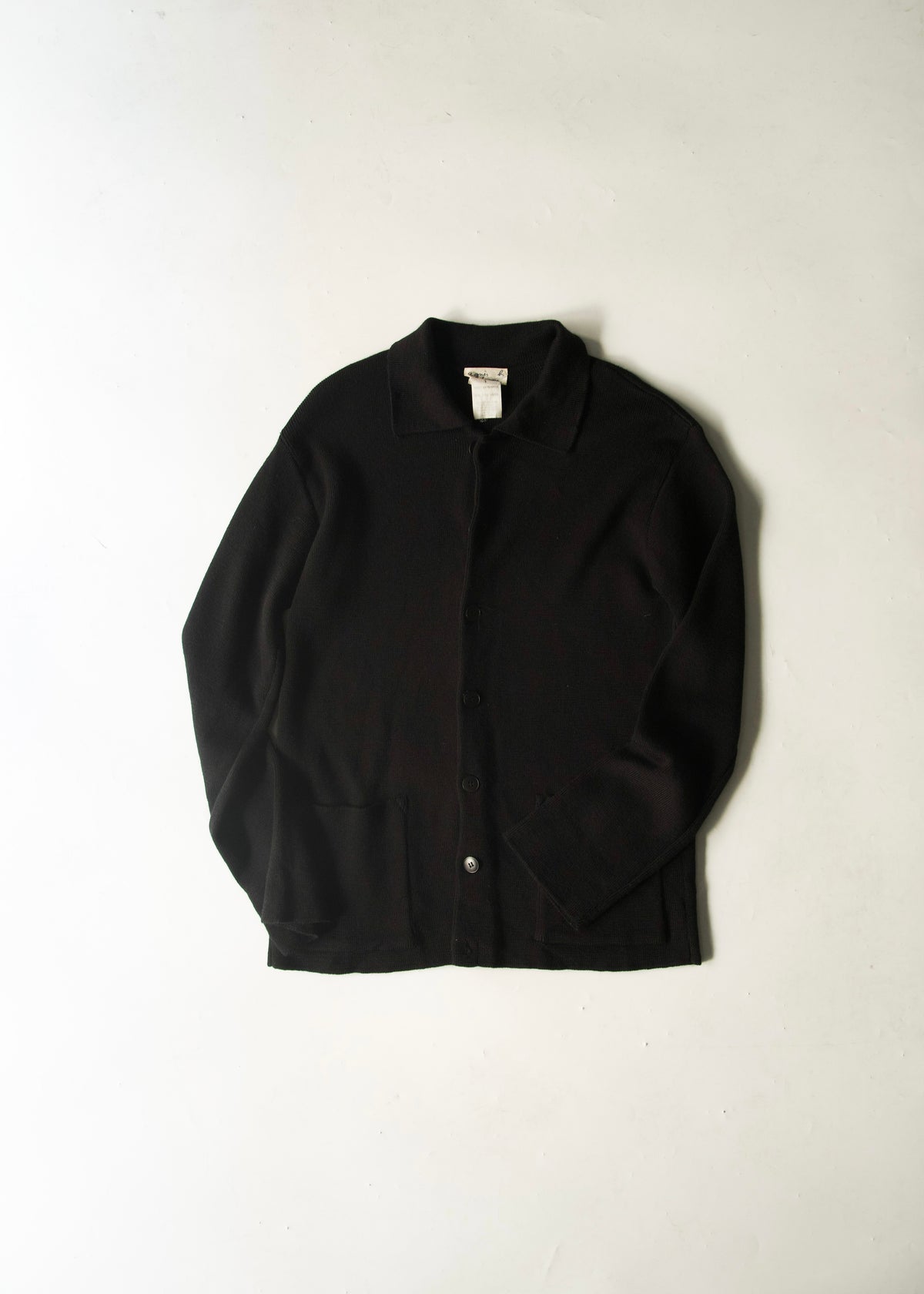 90's agnes b. homme collared wool cardigan