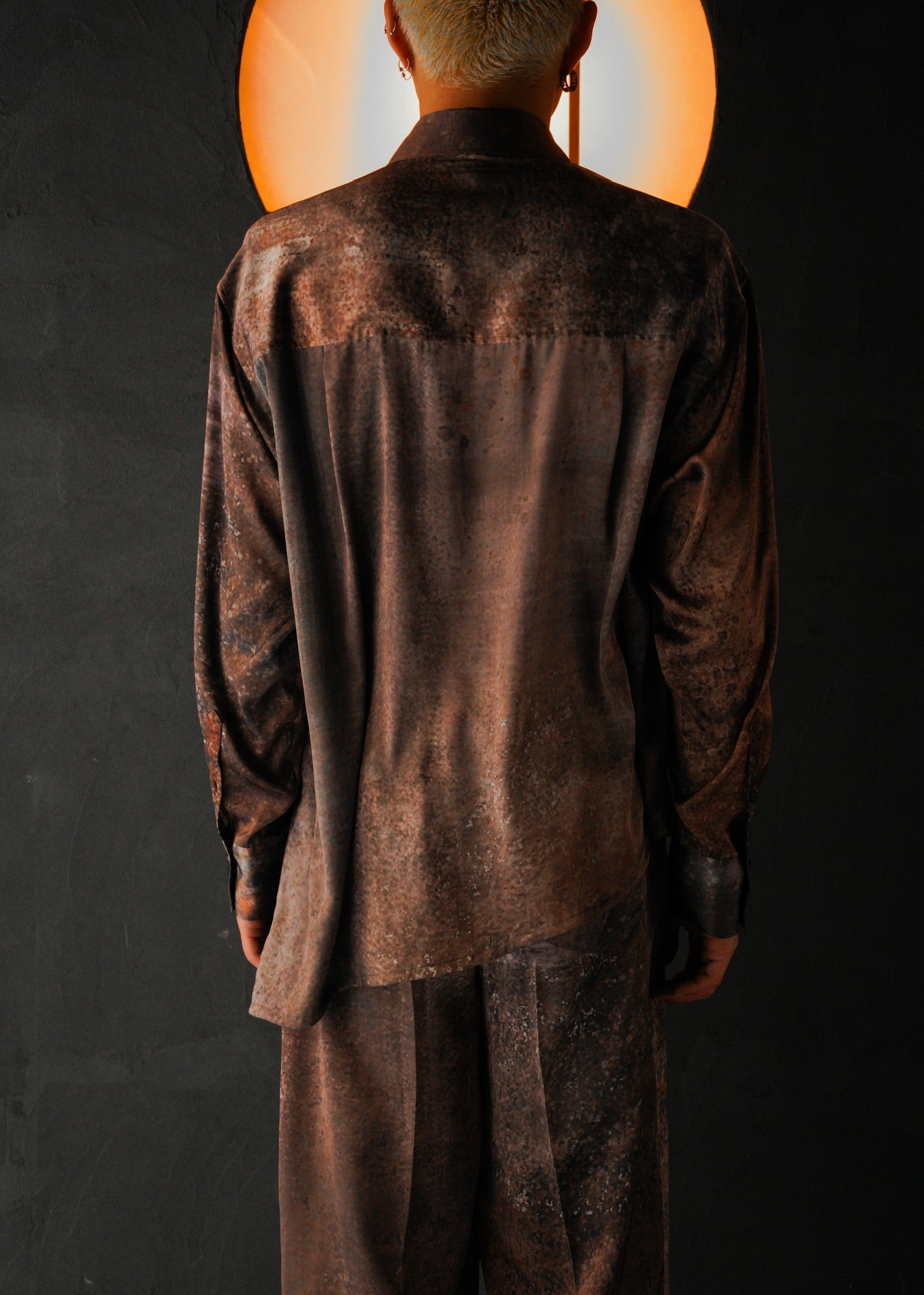 SASAKI SATORU 26SS asymmetry hem shirt / Brown