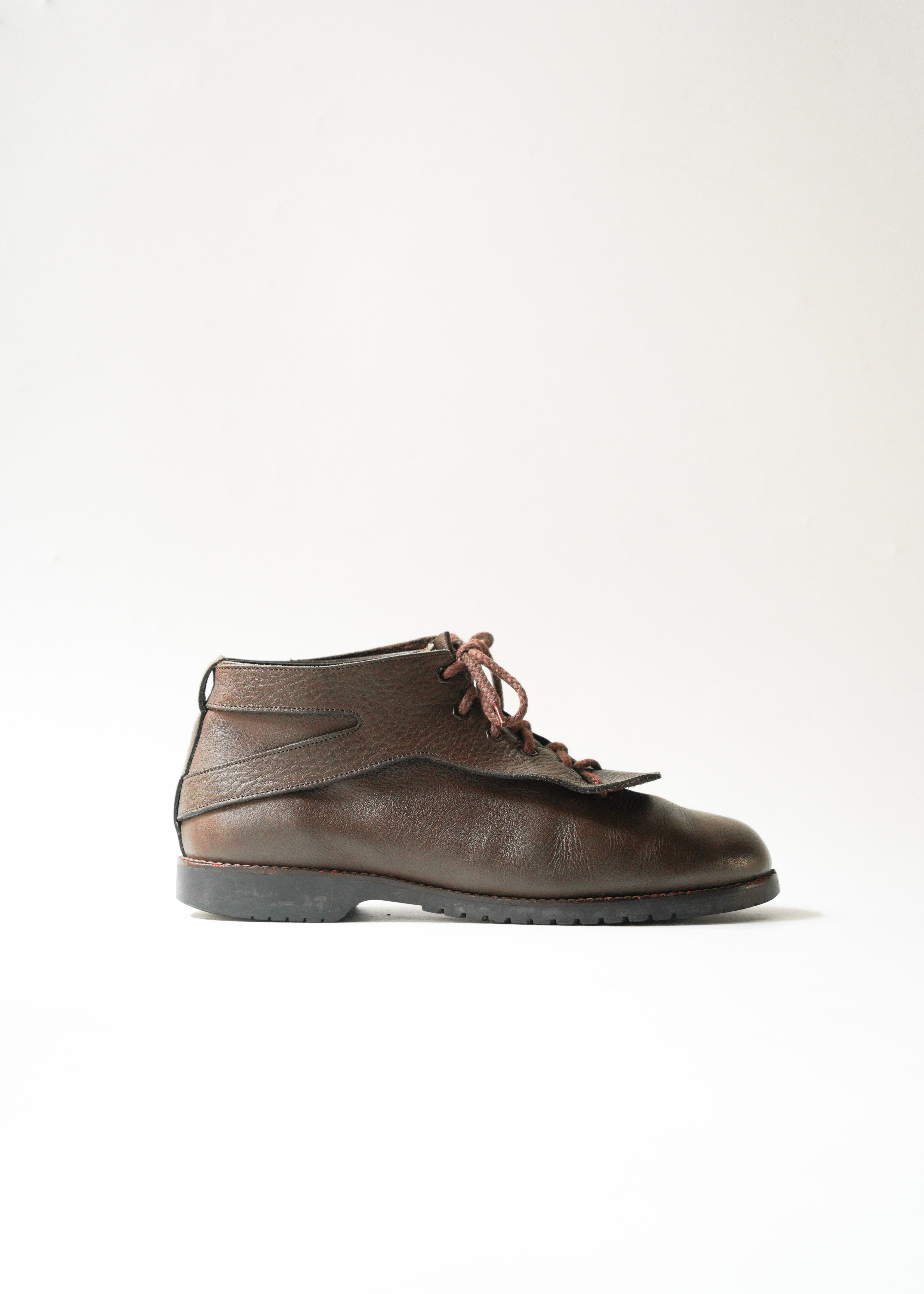 80’s ISSEY MIYAKE lace up leather ankle boots