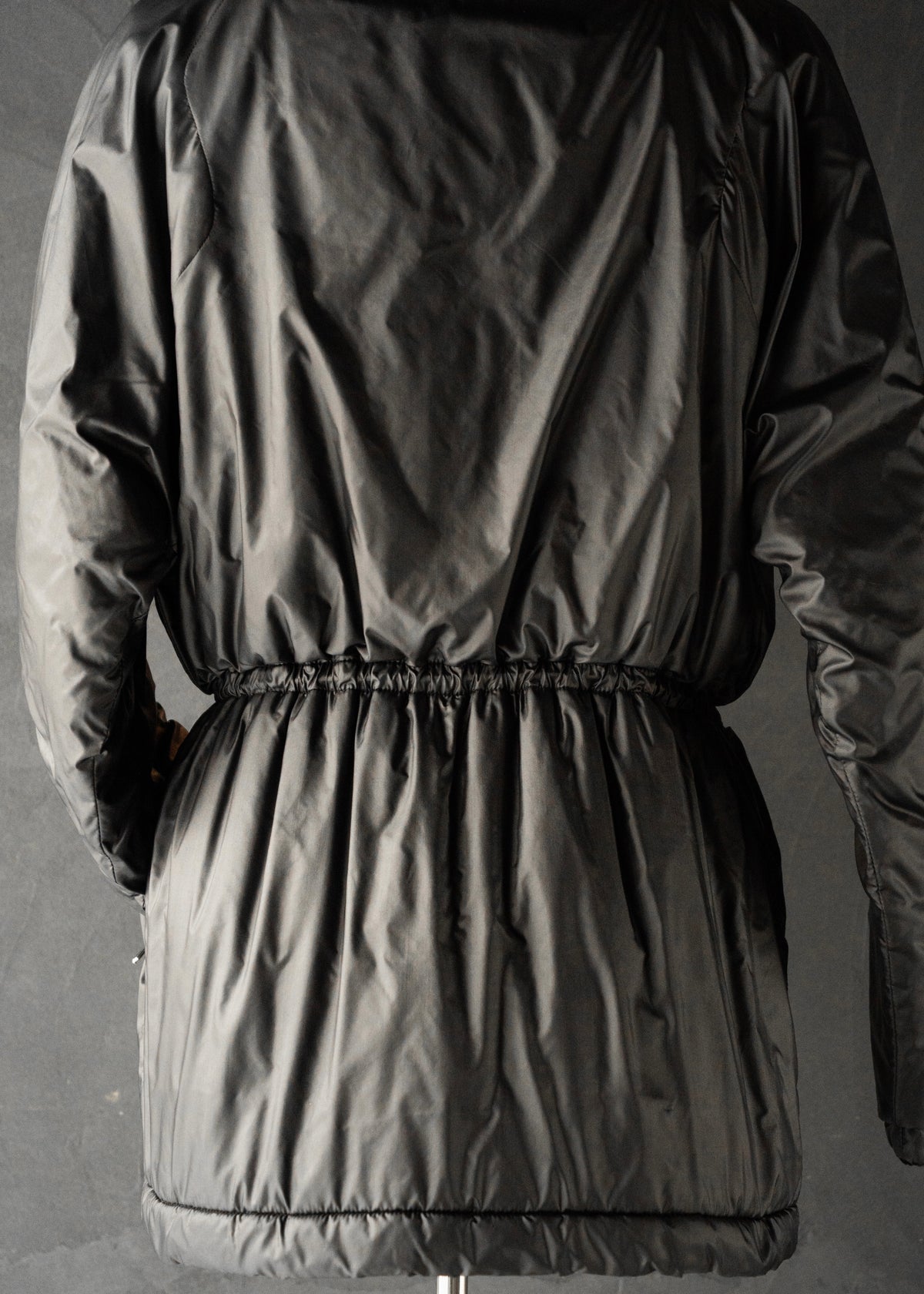 DIRK BIKKEMBERGS 99AW space collar zip up nylon jacket