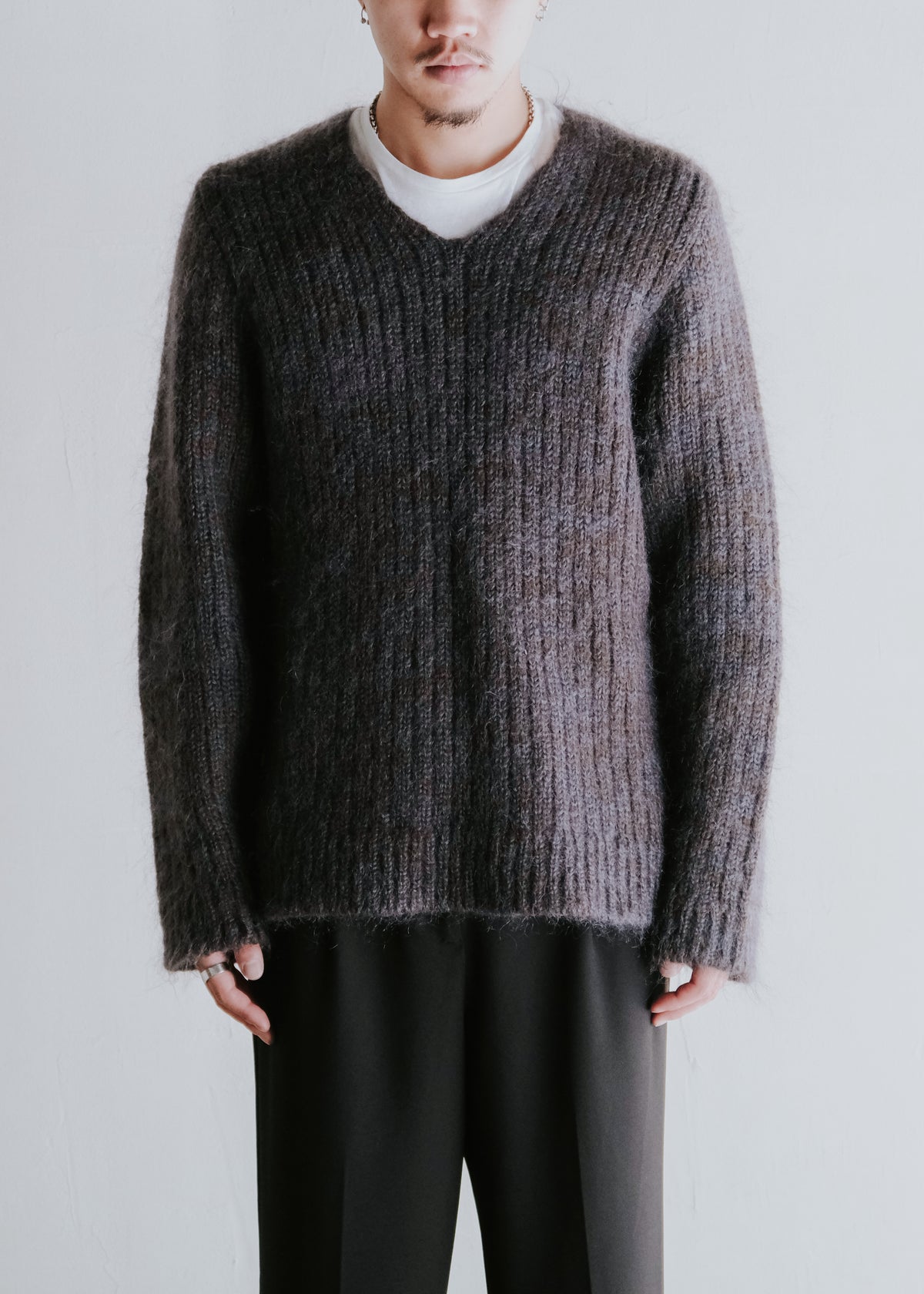 A.P.C. アーペーセー 90年代 mohair low gauge Vネック ニット メンズ