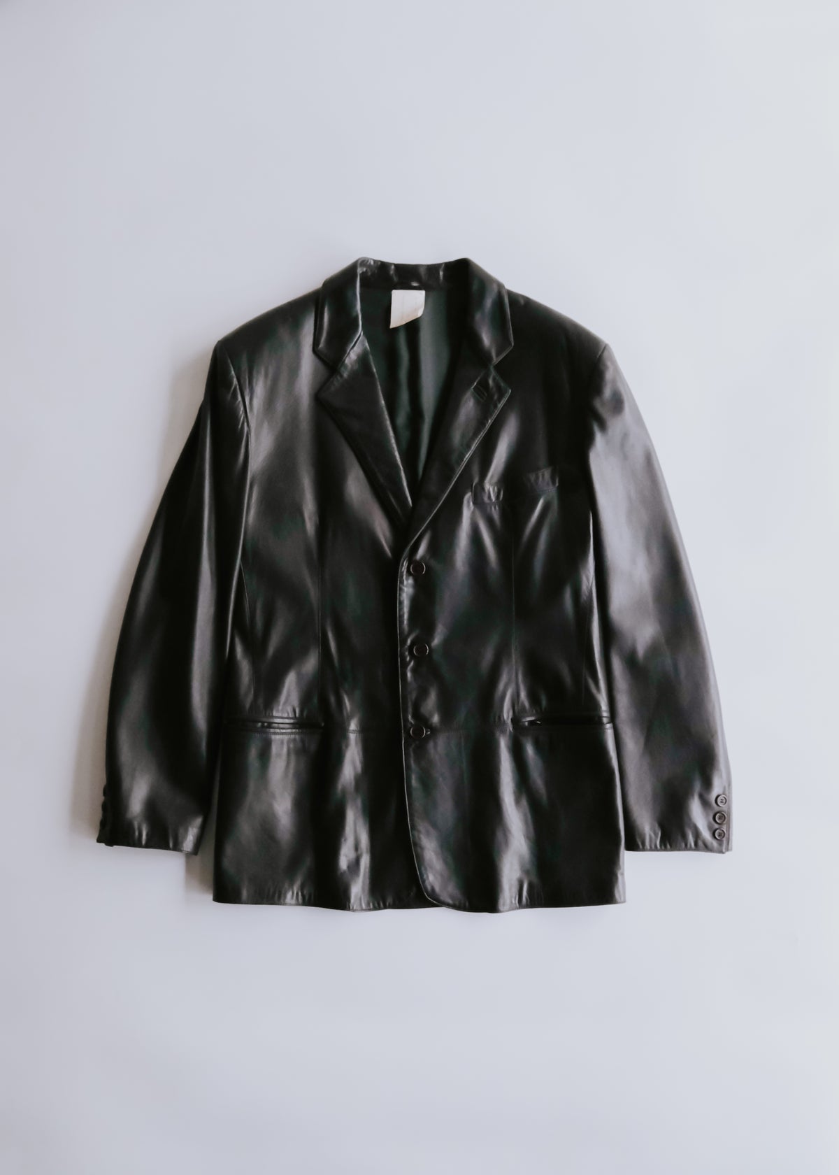 90-00's RUFFO genuine leather 3B tailored jacket
