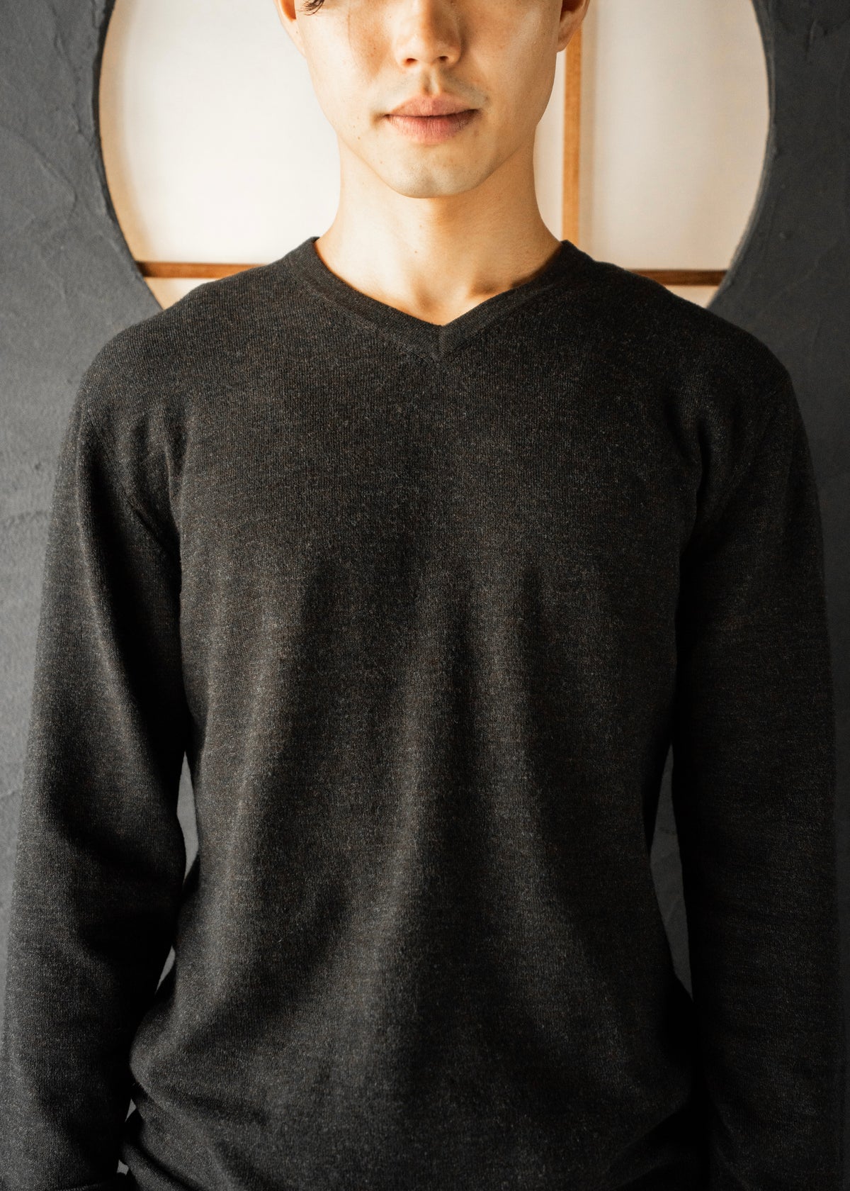 90-00's COMME CA DU MODE MEN v-neck wool knit