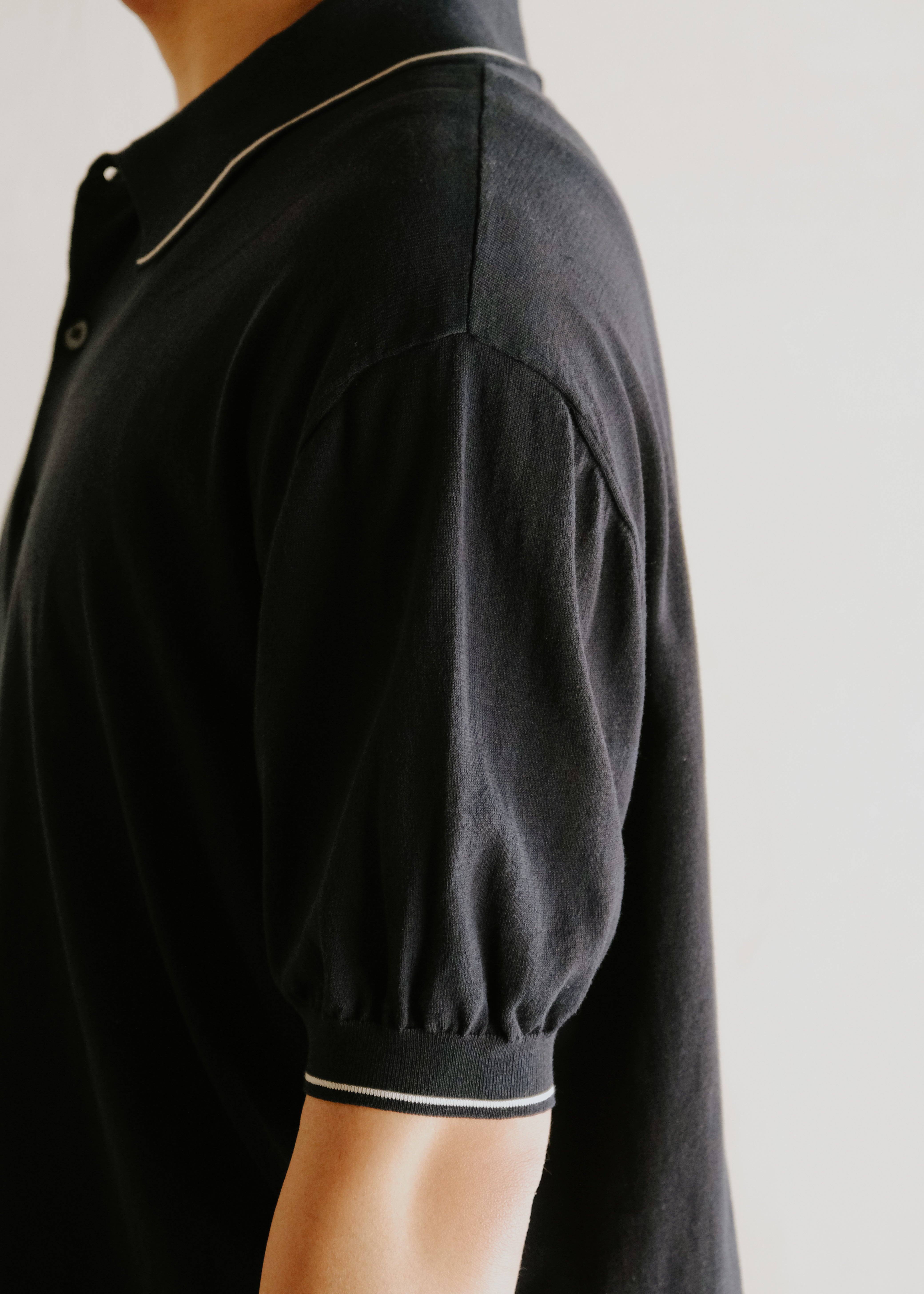 00-10's HERMÈS light cotton lined polo shirt
