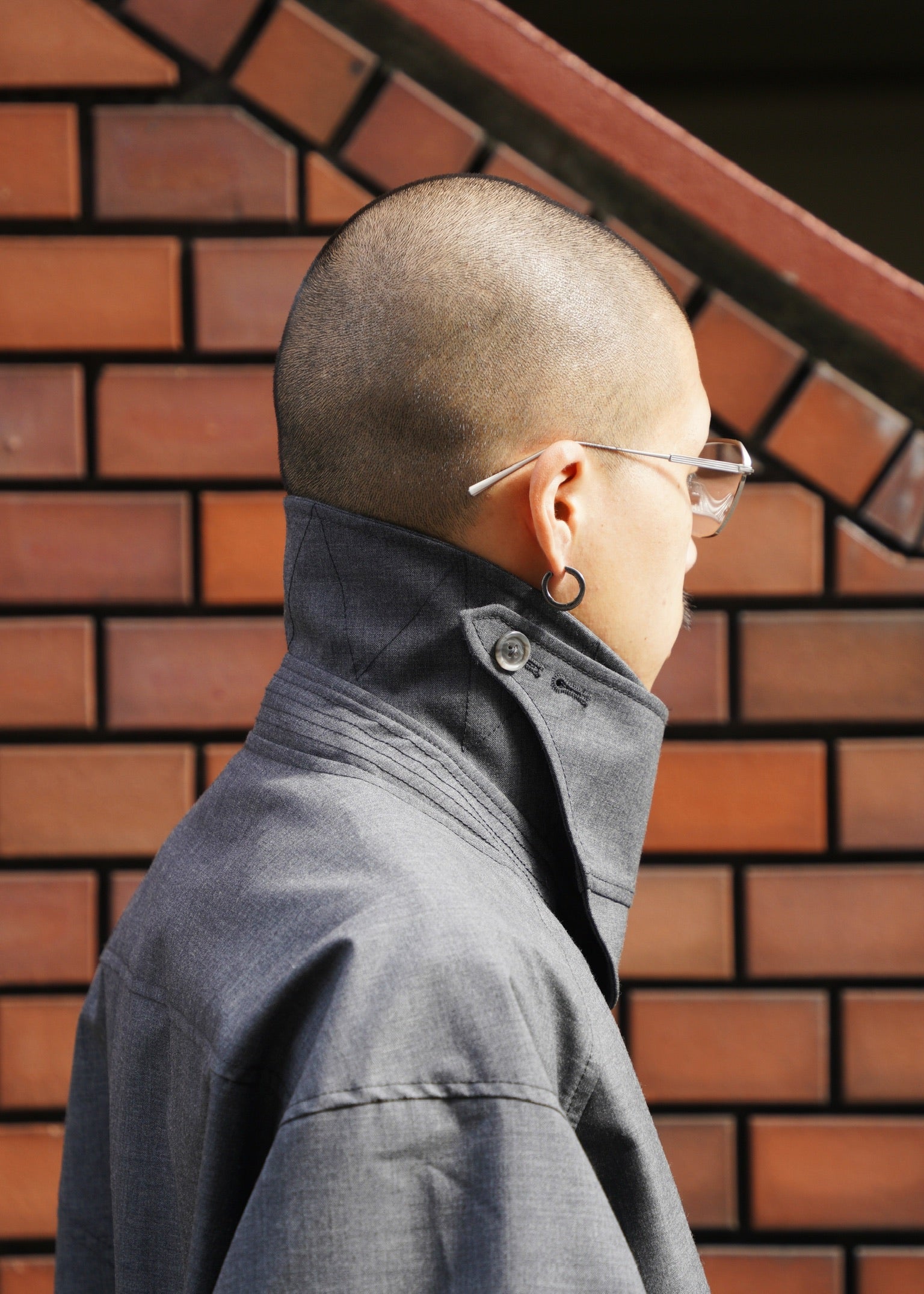 D.Nart.Ampta 25AW round cut short trench coat
