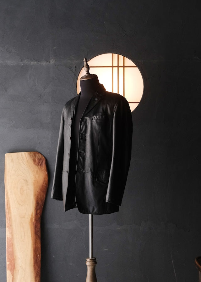 90's Jean Paul GAURTIER HOMME sheepskin 4B tailored jacket