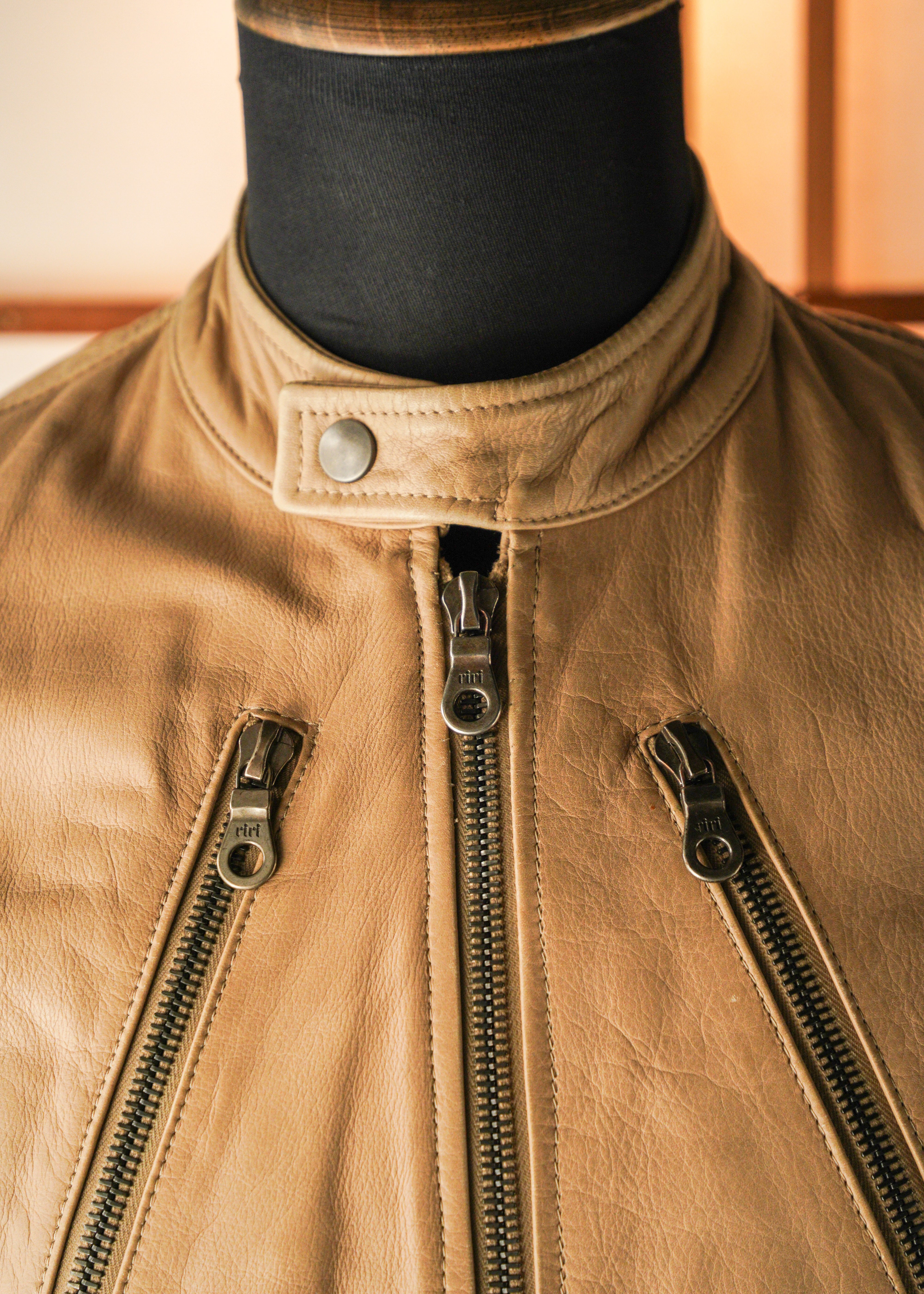 Martin Margiela 08SS 5 zip leather riders jacket