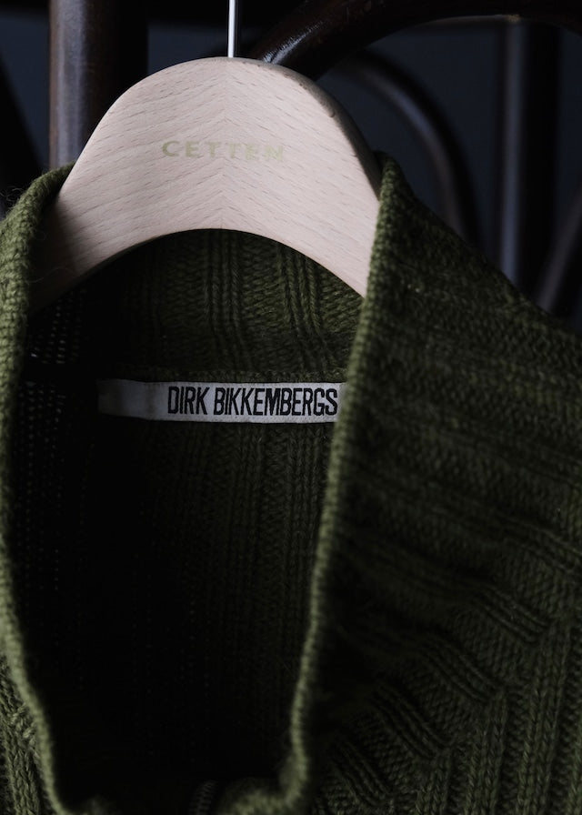 DIRK BIKKEMBERGS 1999AW zip up drivers knit