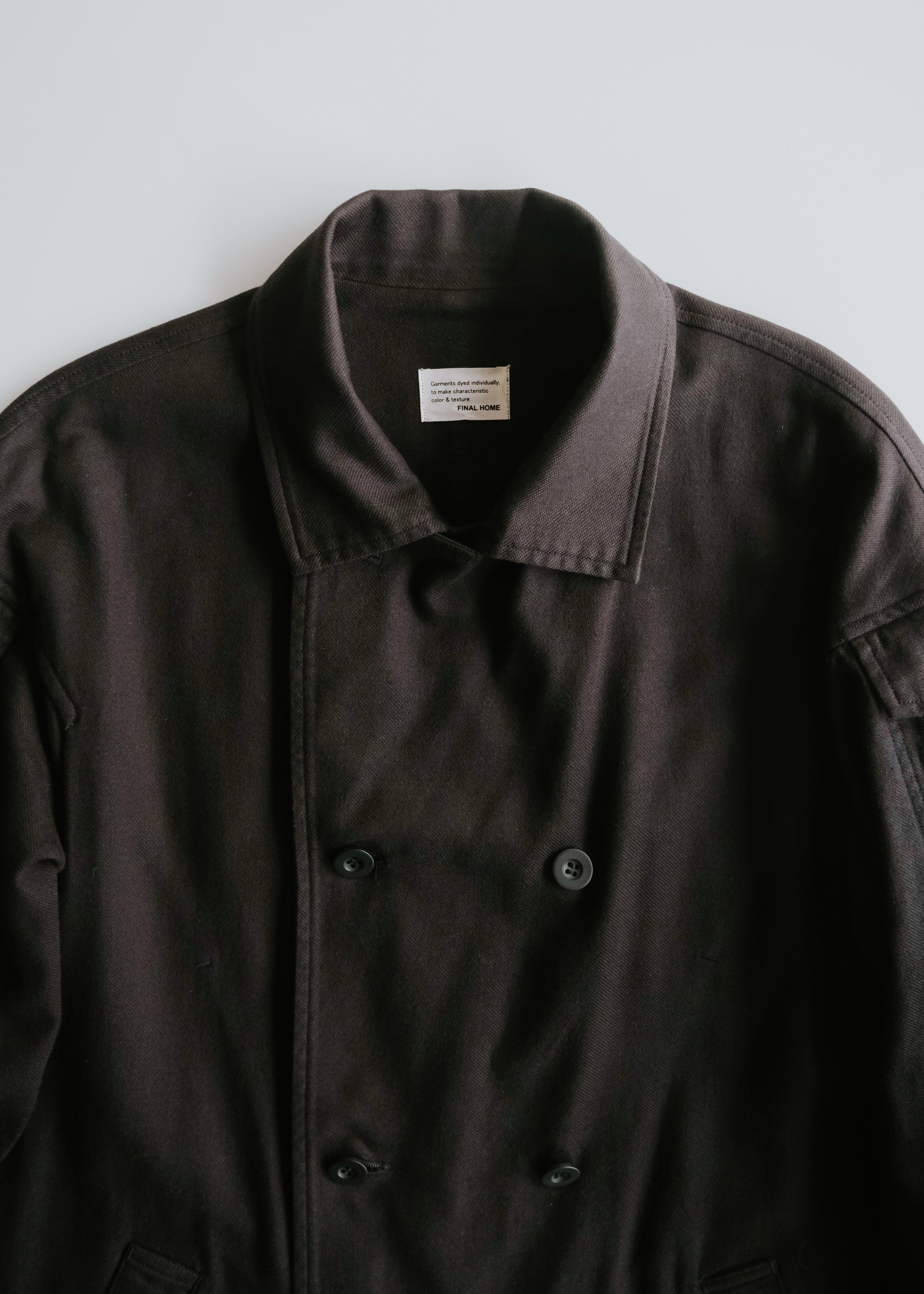 FINAL HOME 14SS multiple pocket cotton peacoat