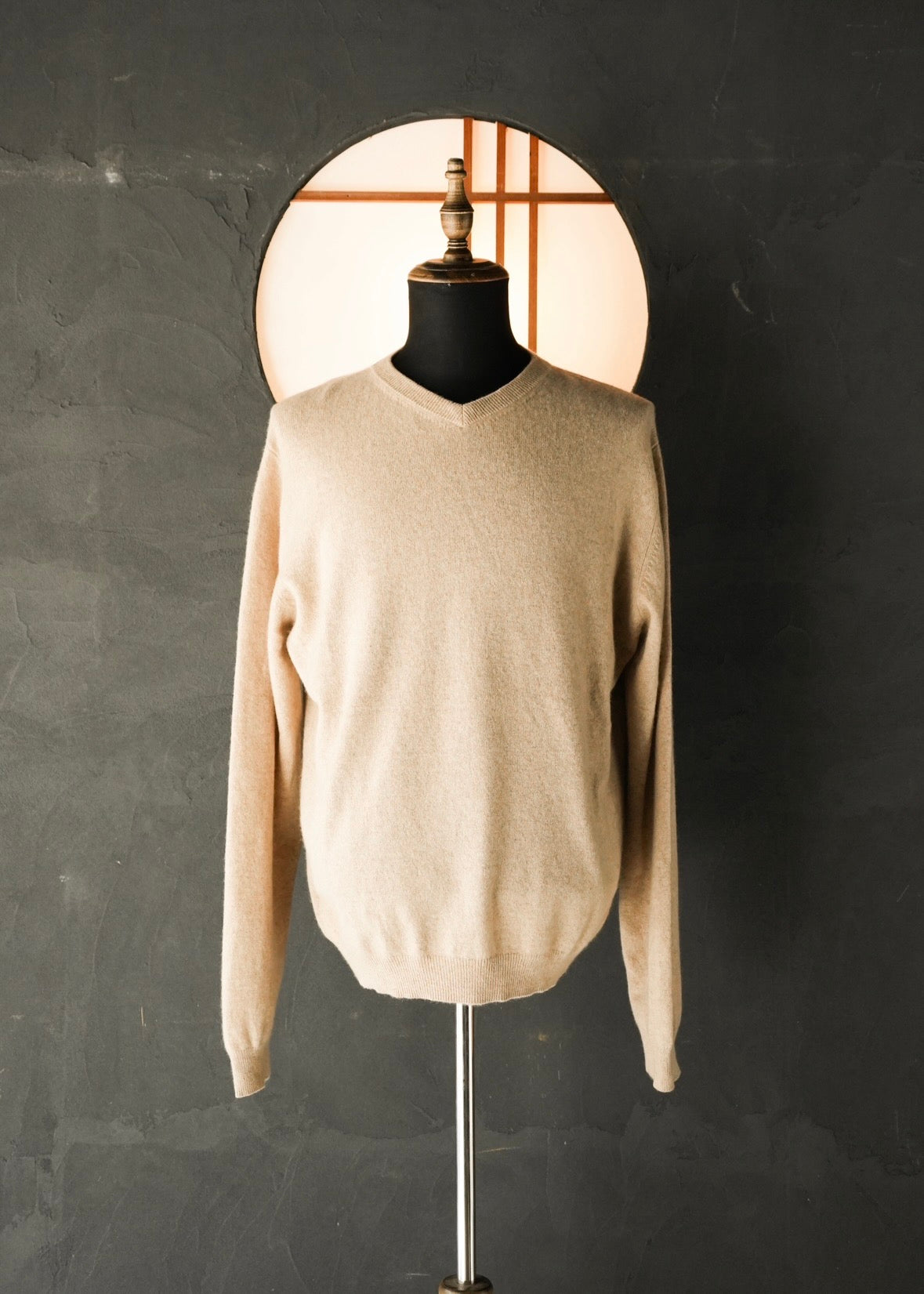 V neck cashmere knit