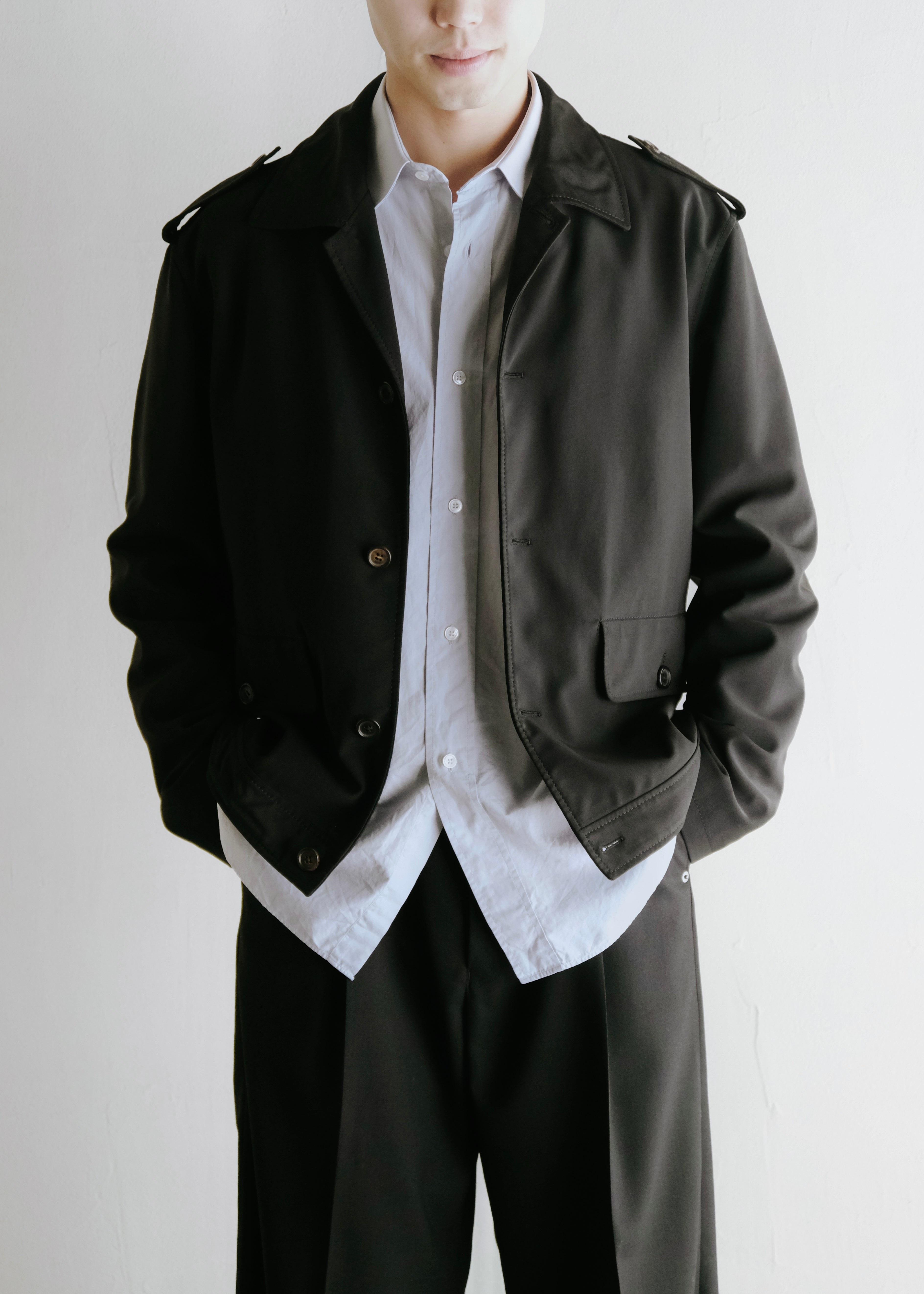 90's PRADA button-front military blouson