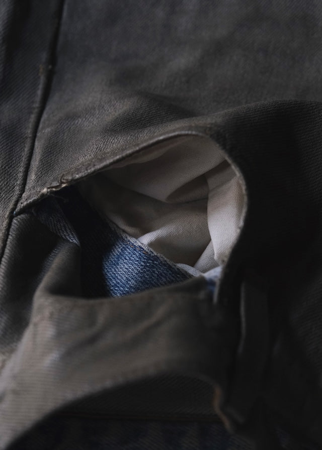 Martin Margiela 00AW artisanal coating straight jeans